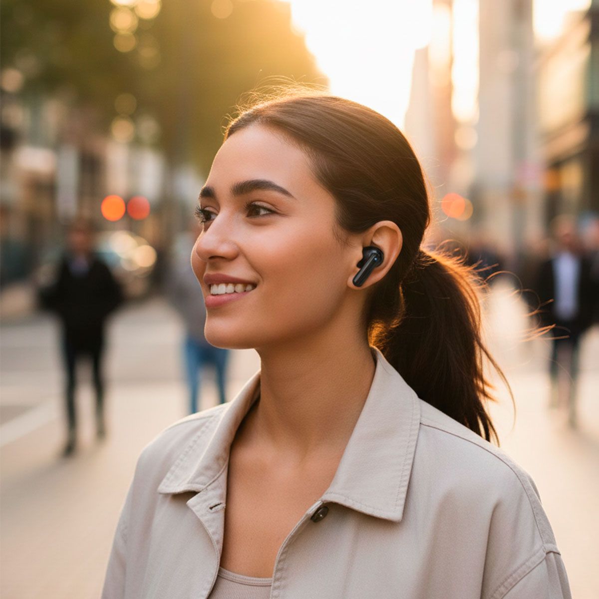 Audífonos True Wireless Bluetooth® con display de carga
