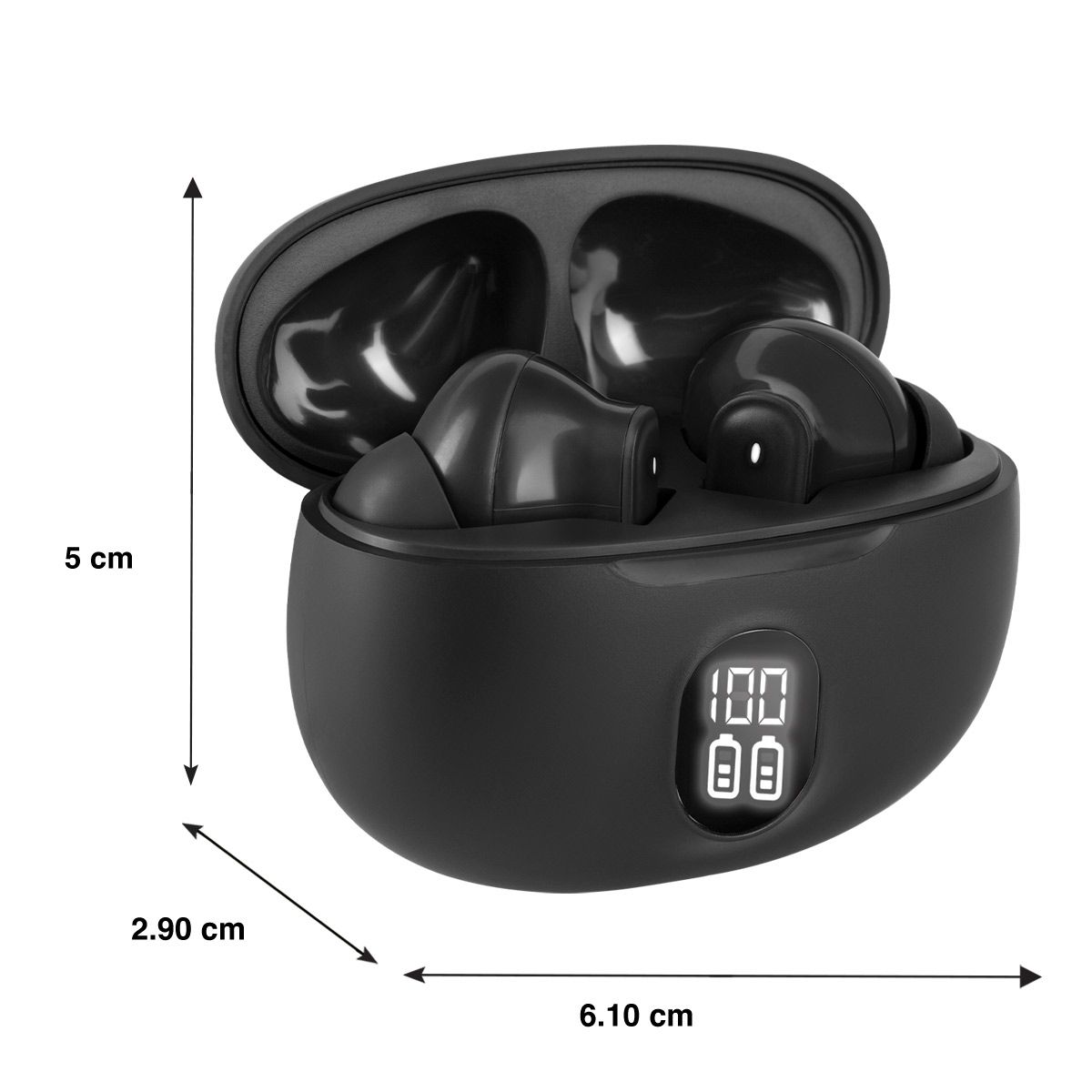 Audífonos True Wireless Bluetooth® con display de carga