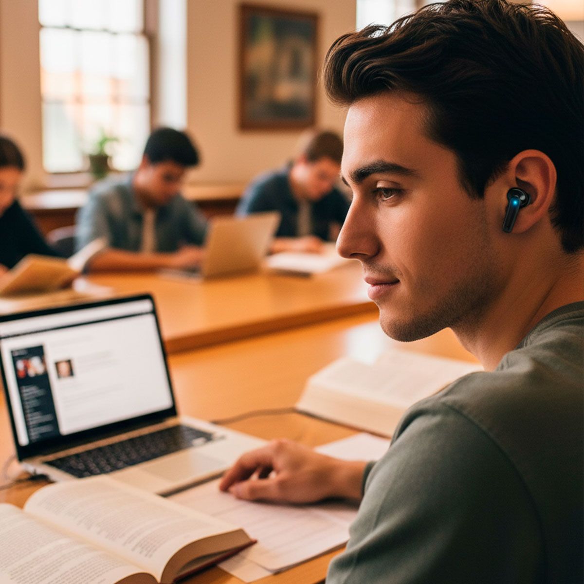 Audífonos True Wireless Bluetooth® con display de carga