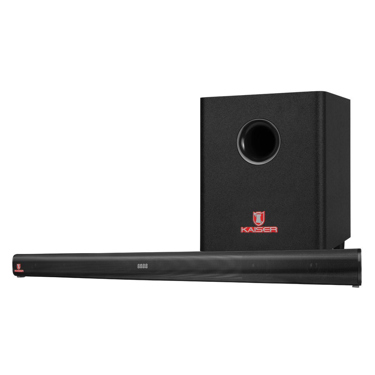 Barra de sonido 2,1 canales con Bluetooth® y subwoofer, negro
