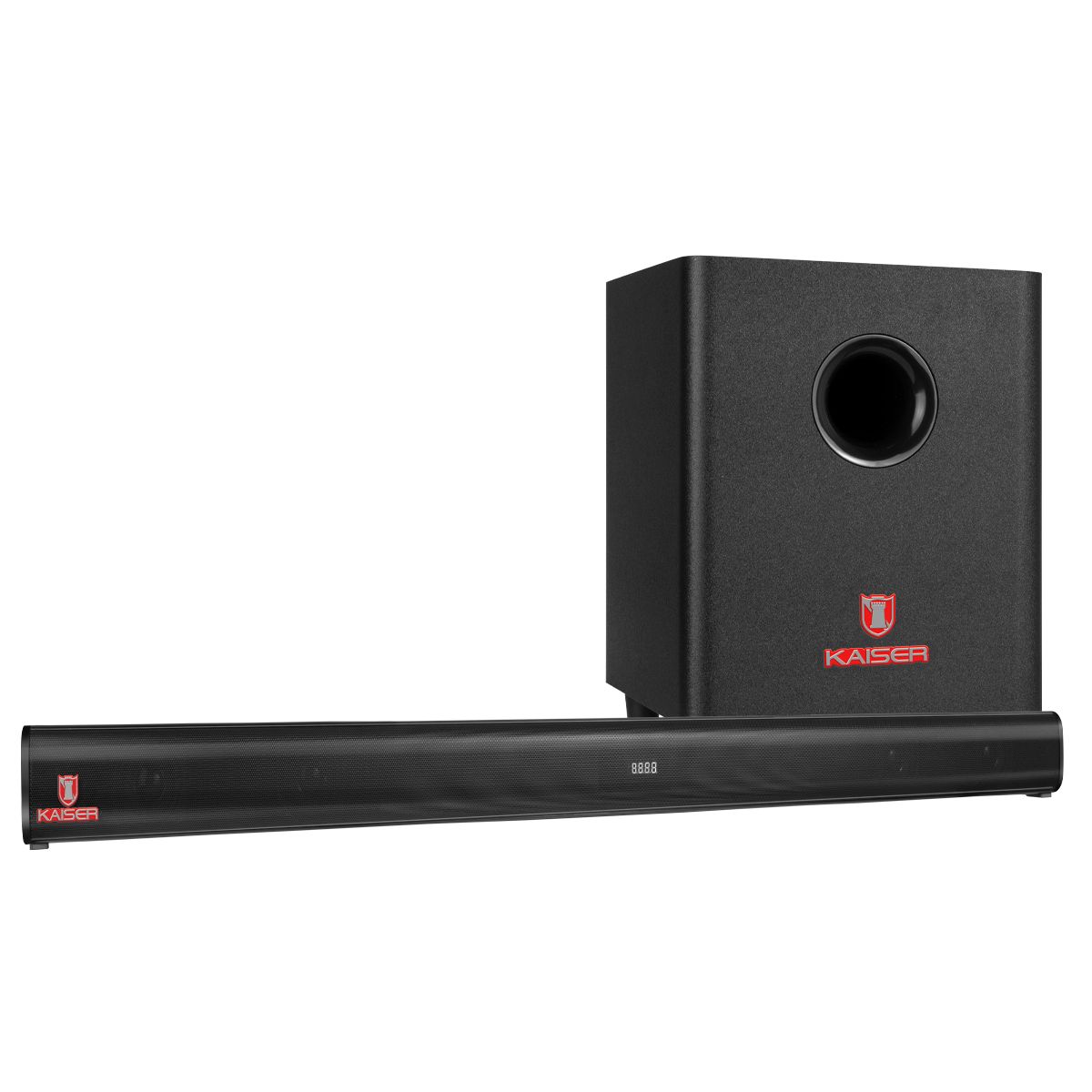 Barra de sonido 2,1 canales con Bluetooth® y subwoofer, negro