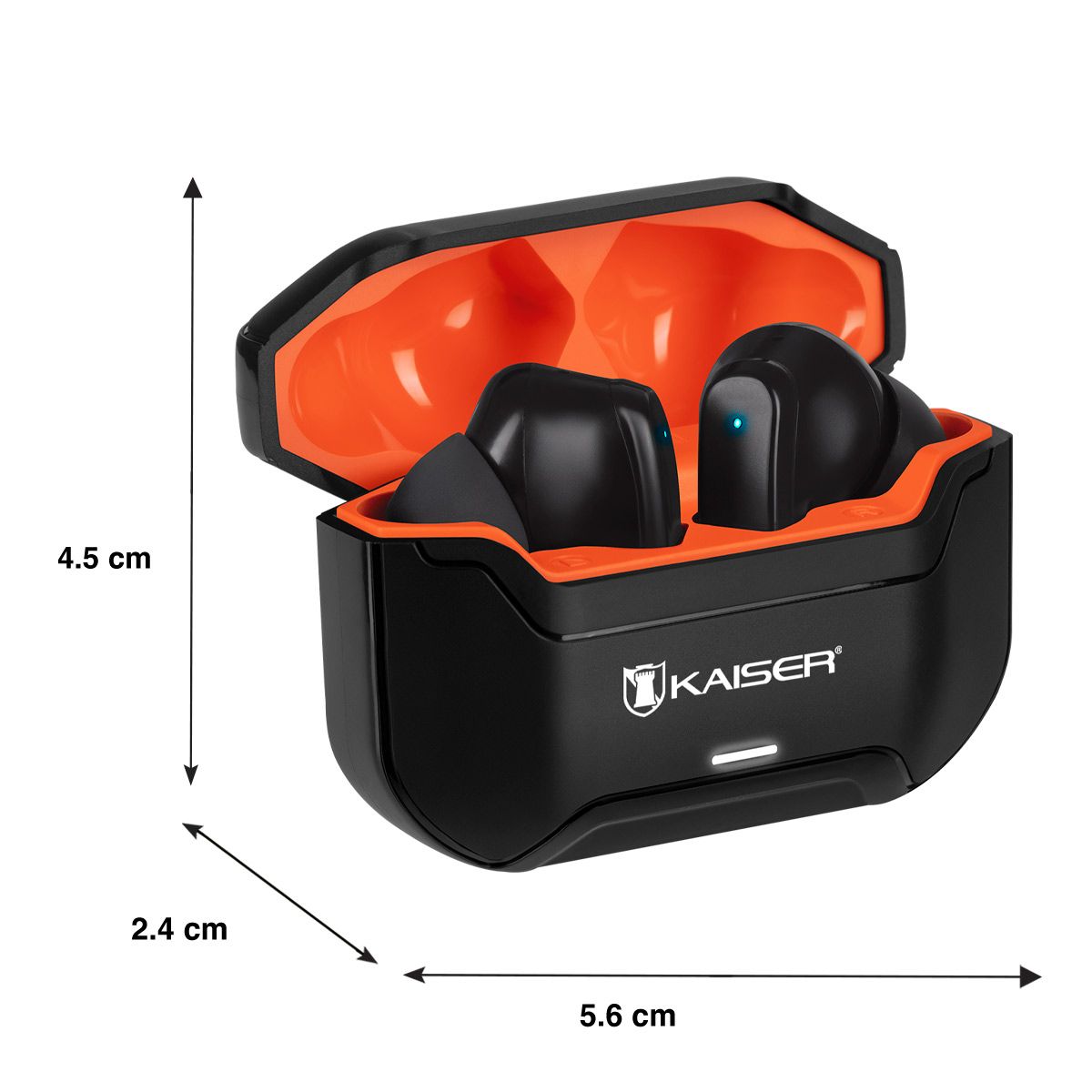 Audífonos inalámbricos TWS Bluetooth hasta 28 hrs con ecualizador IPX4 negro