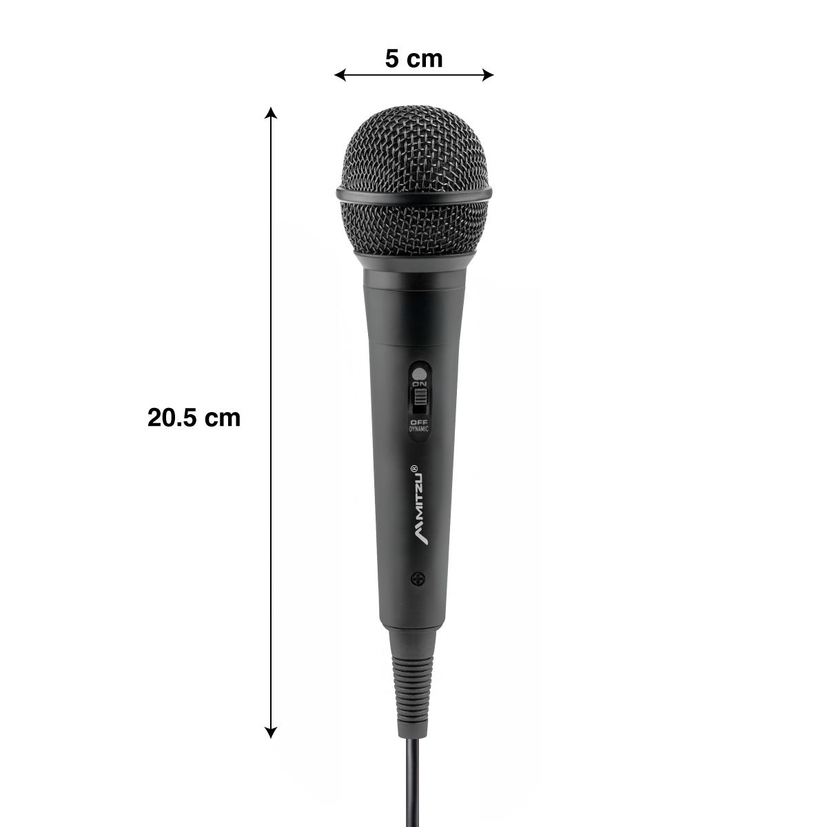 Micrófono alámbrico unidireccional HI-FI negro