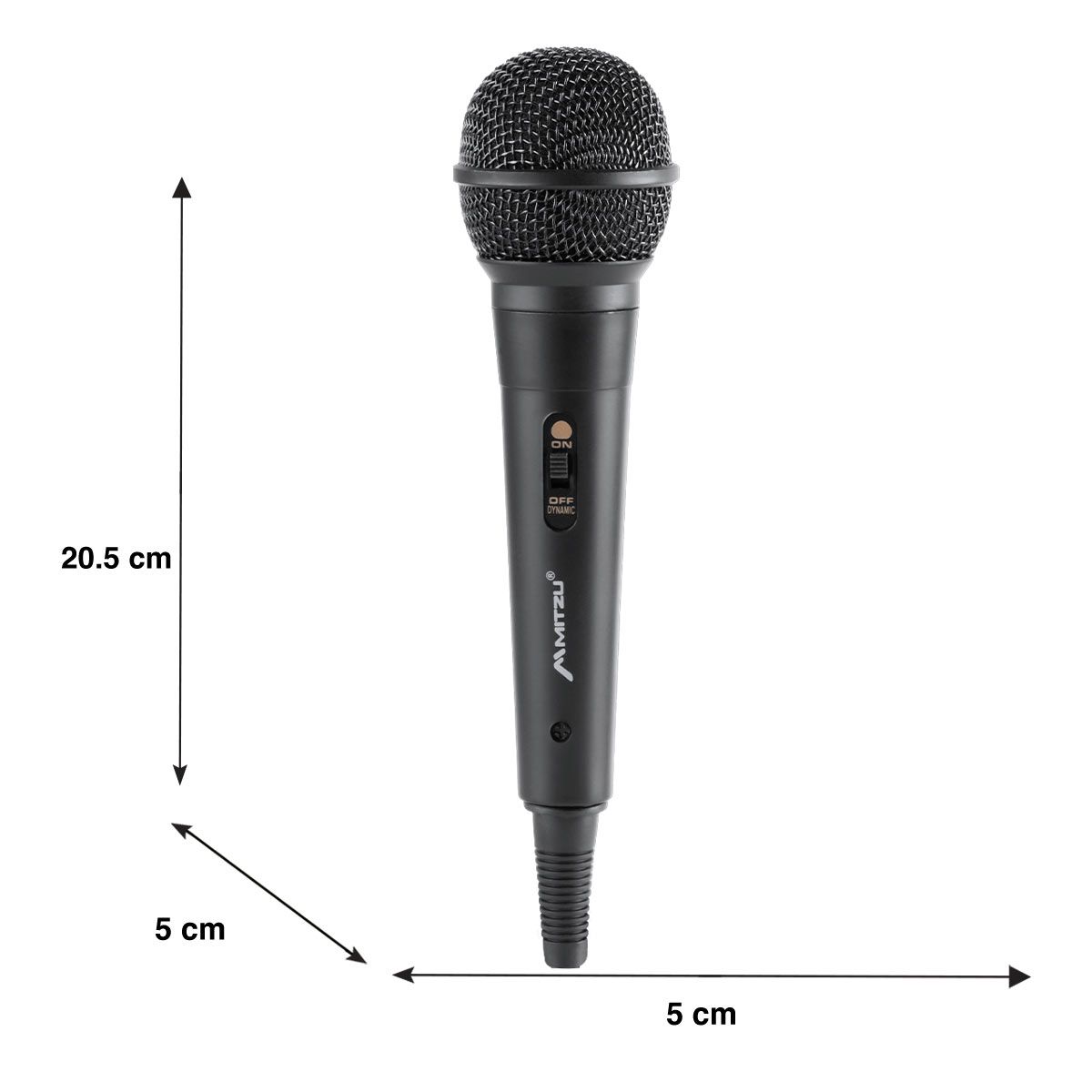 Micrófono Unidireccional HI-FI Alámbrico con Adaptador Negro