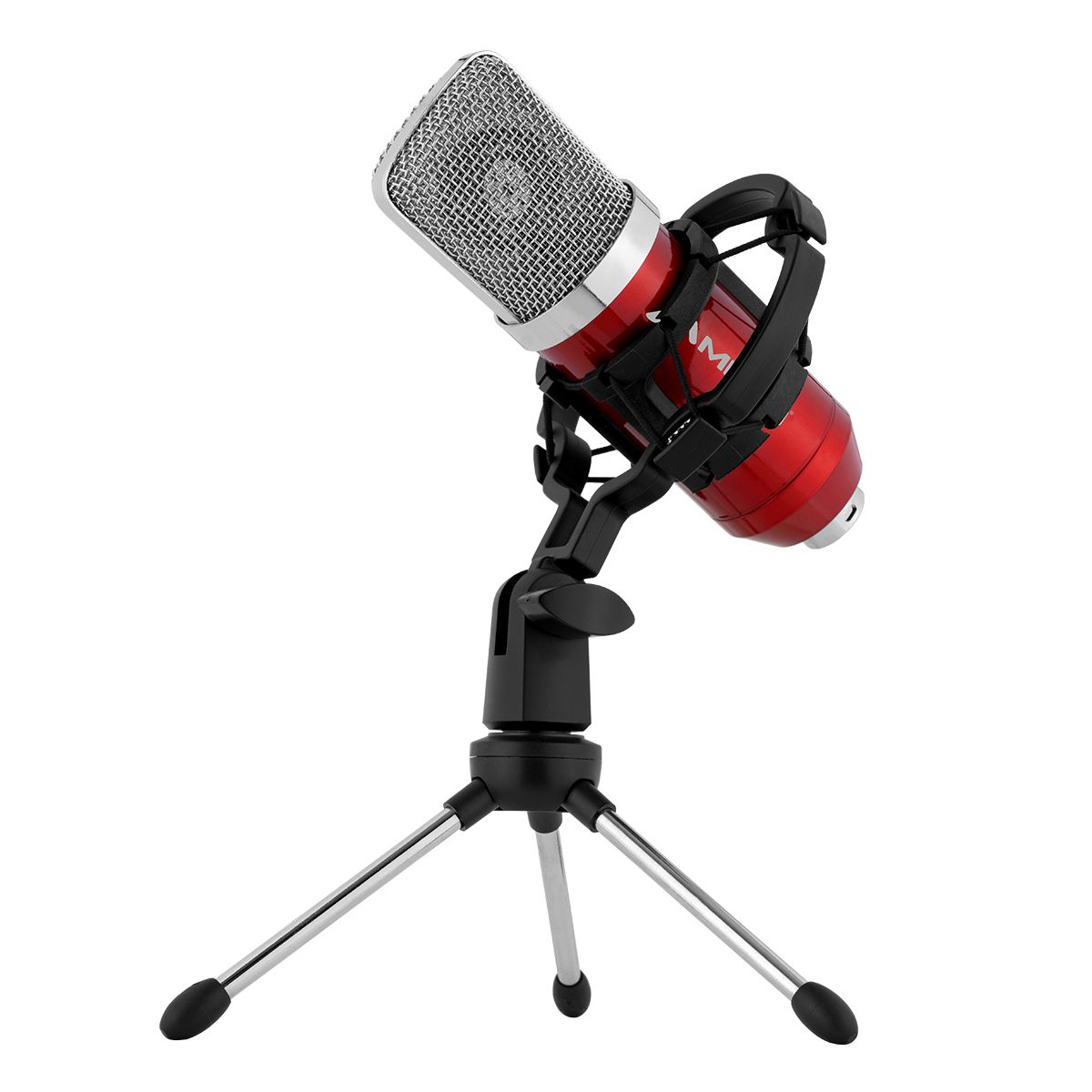 Micrófono Profesional Condensador Unidireccional Alámbrico Rojo Metálico