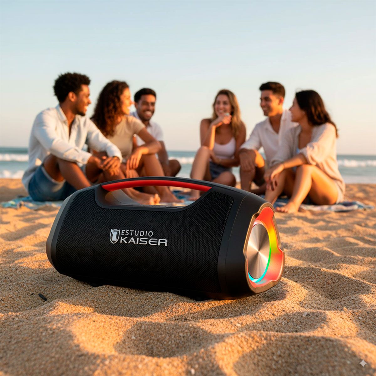 Bocina portátil recargable 60 W RMS Bluetooth® IPX5 - negro