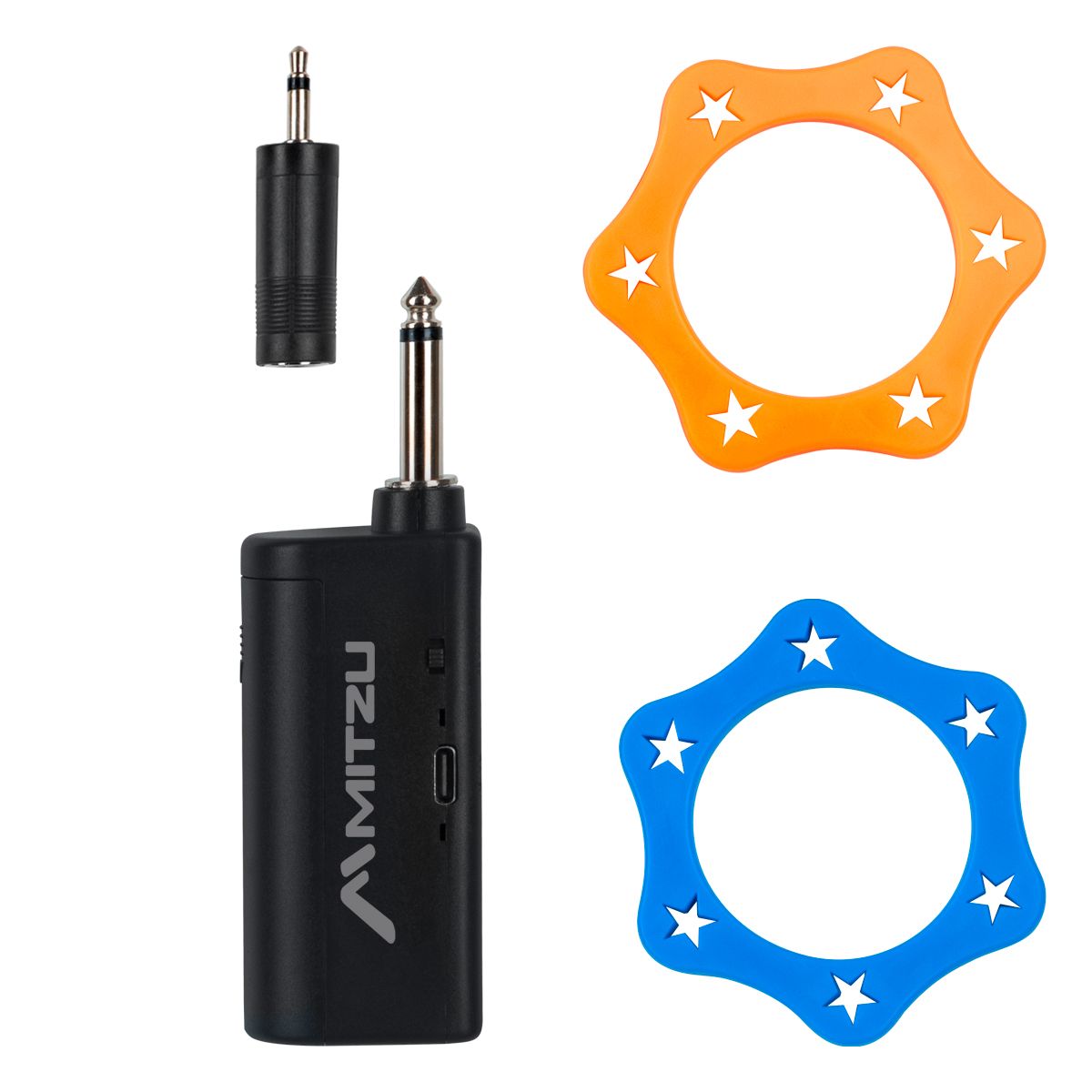 Kit de micrófonos inalámbricos con unidad receptora