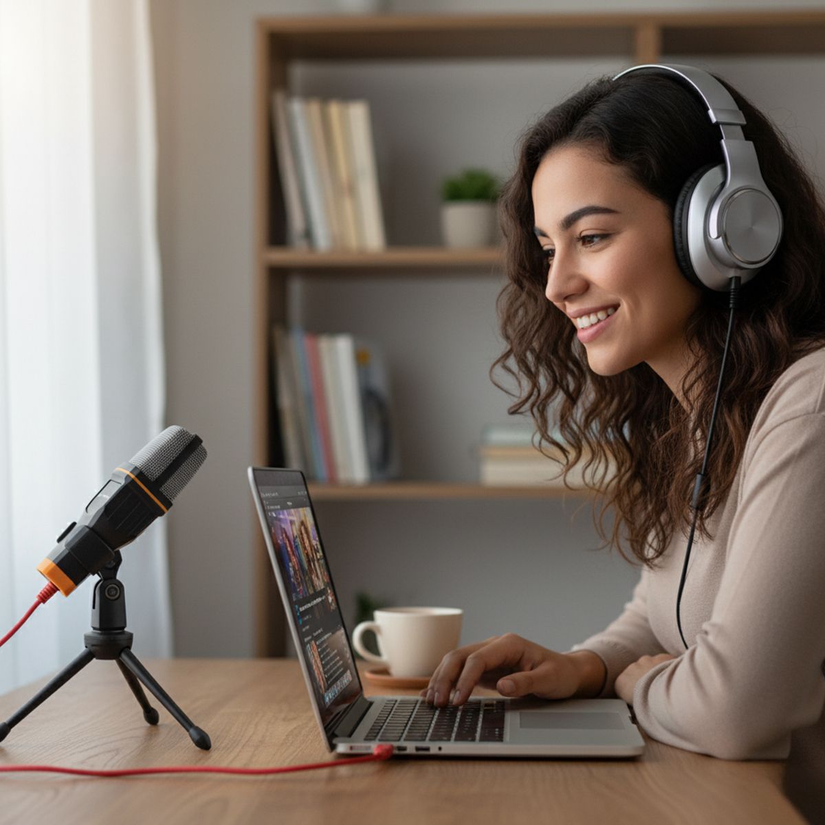 Micrófono omnidireccional condensador para streaming