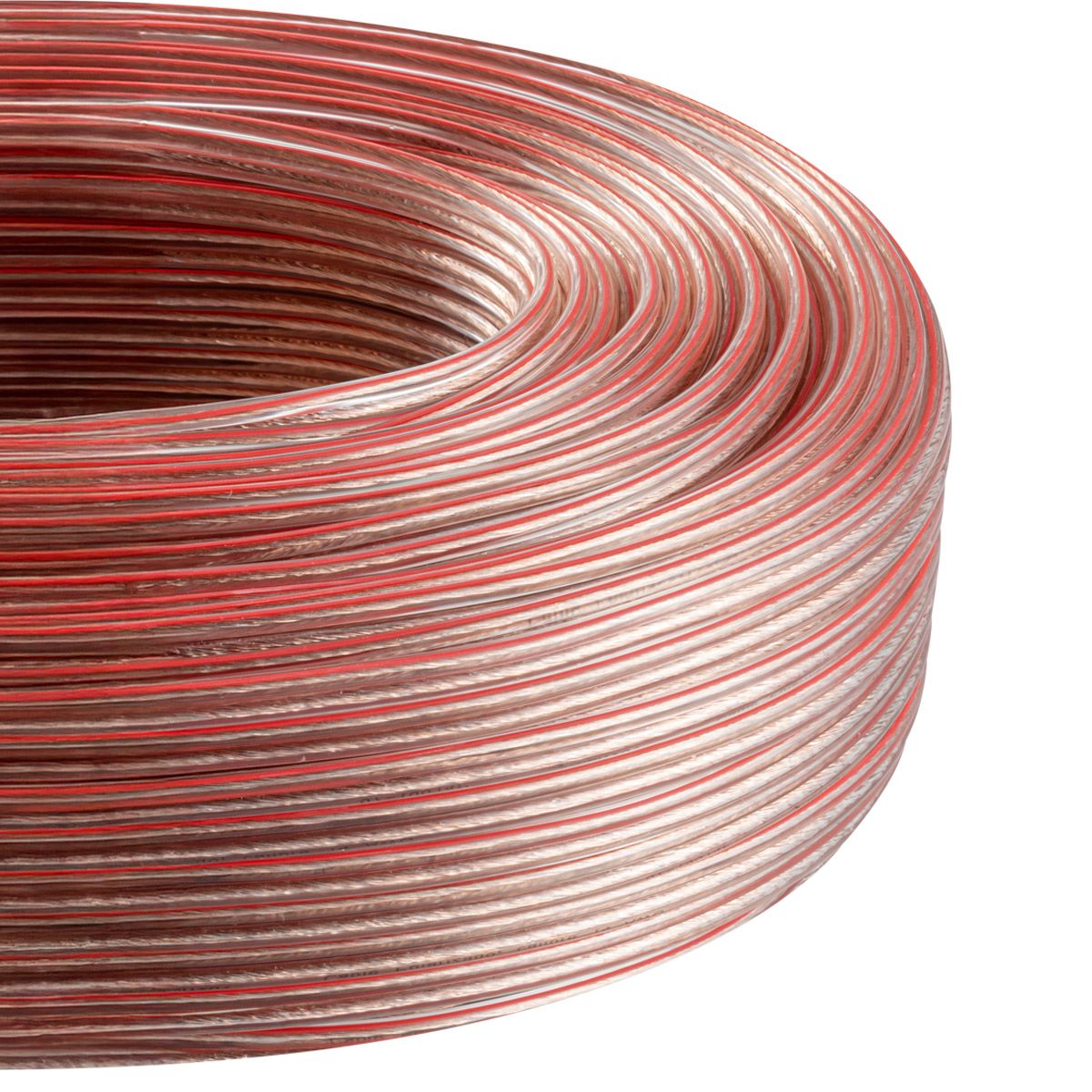 Cable polarizado IMAC de 16 AWG translucido con rollo 100 m