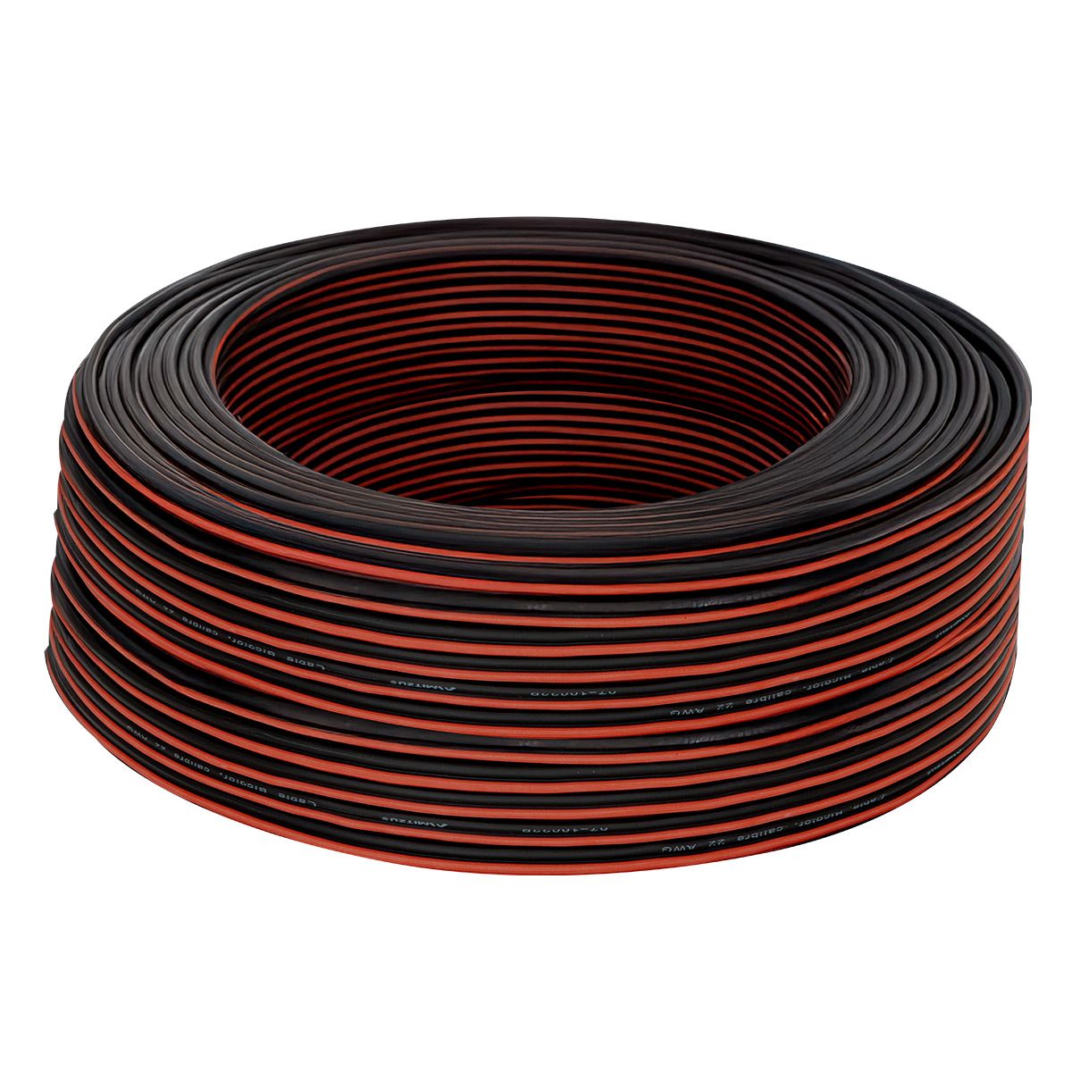 Cable bicolor de 18 AWG para sonido móvil con rollo 100 m