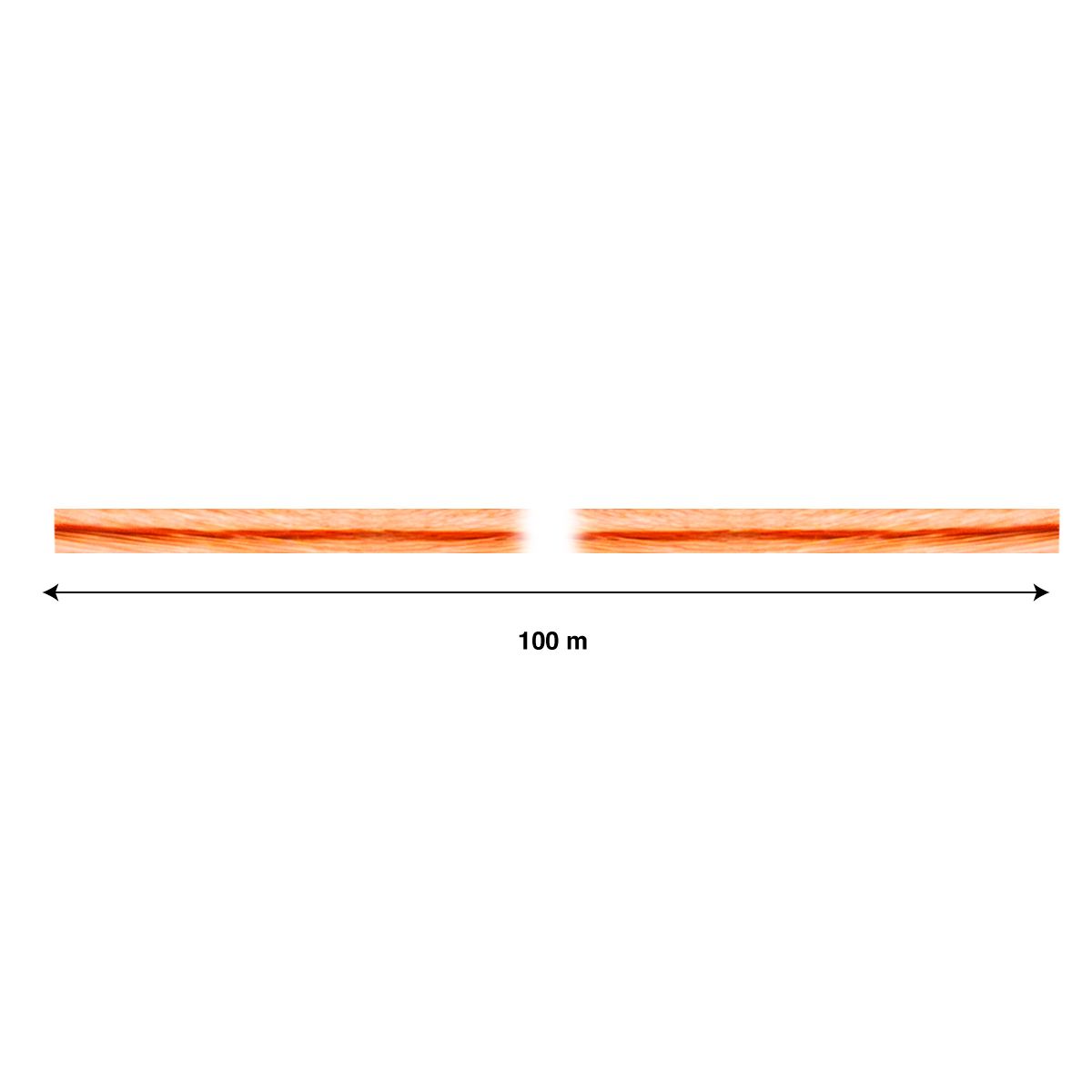 Cable polarizado IMAC de 18 AWG translucido con rollo 100 m