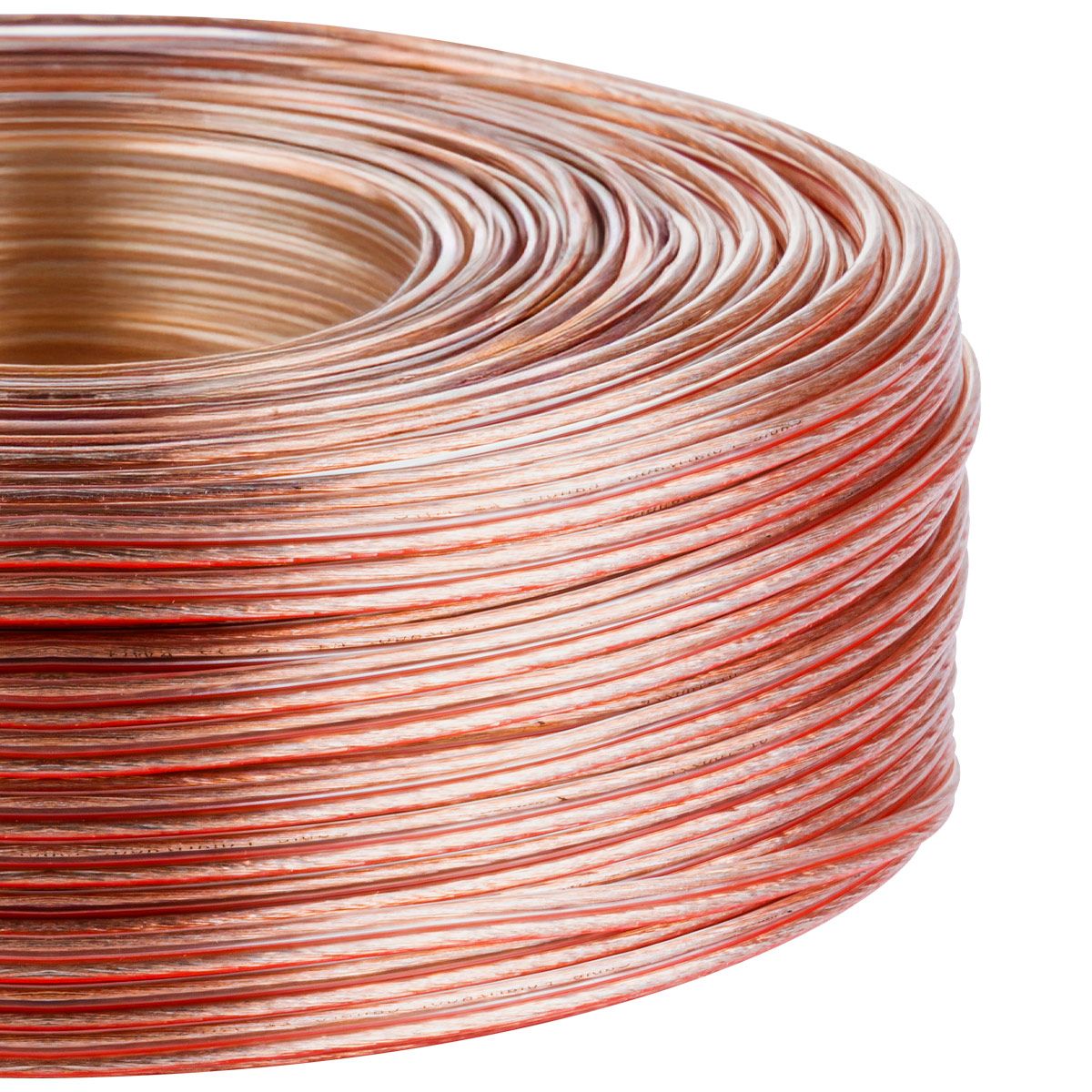 Cable polarizado IMAC de 22 AWG translucido con rollo 100 m