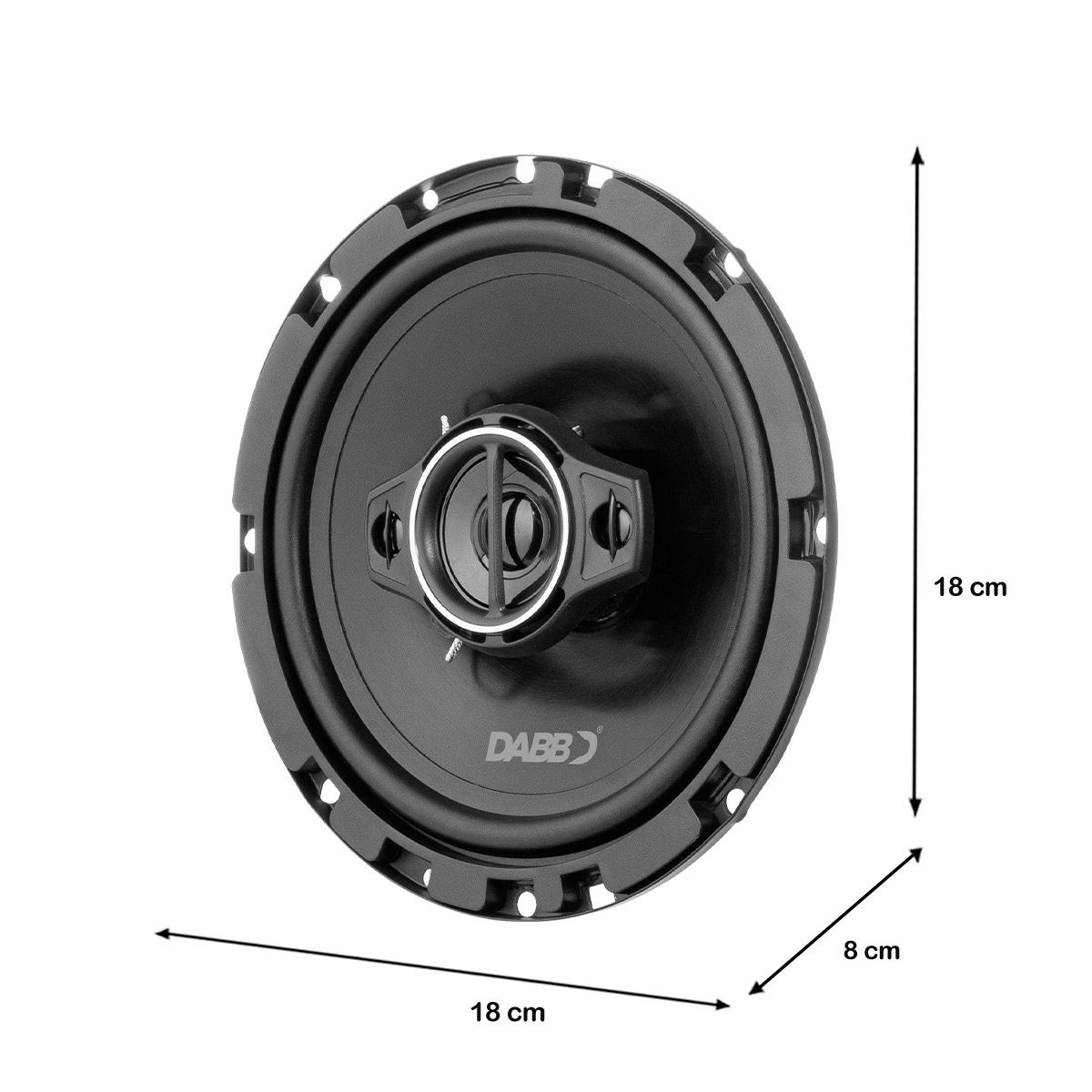 Juego de bocinas 6,5” con 4 vías 500 W PMPO / 35 W RMS