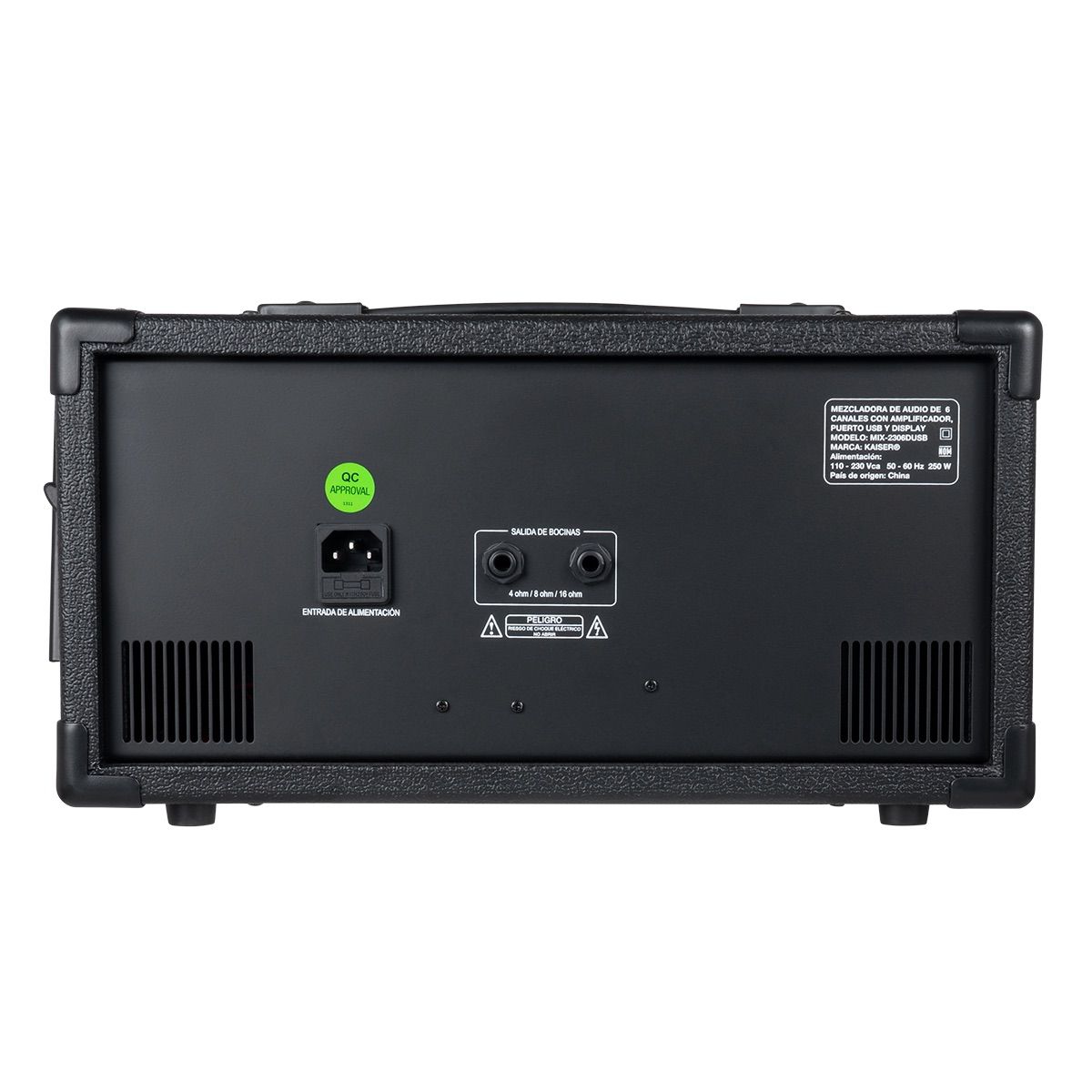 Consola amplificadora 2,400 W PMPO/300 W RMS 6 canales con Bluetooth