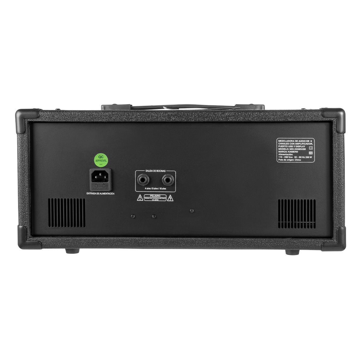 Consola amplificadora 1,800 W PMPO 8 canales con Bluetooth