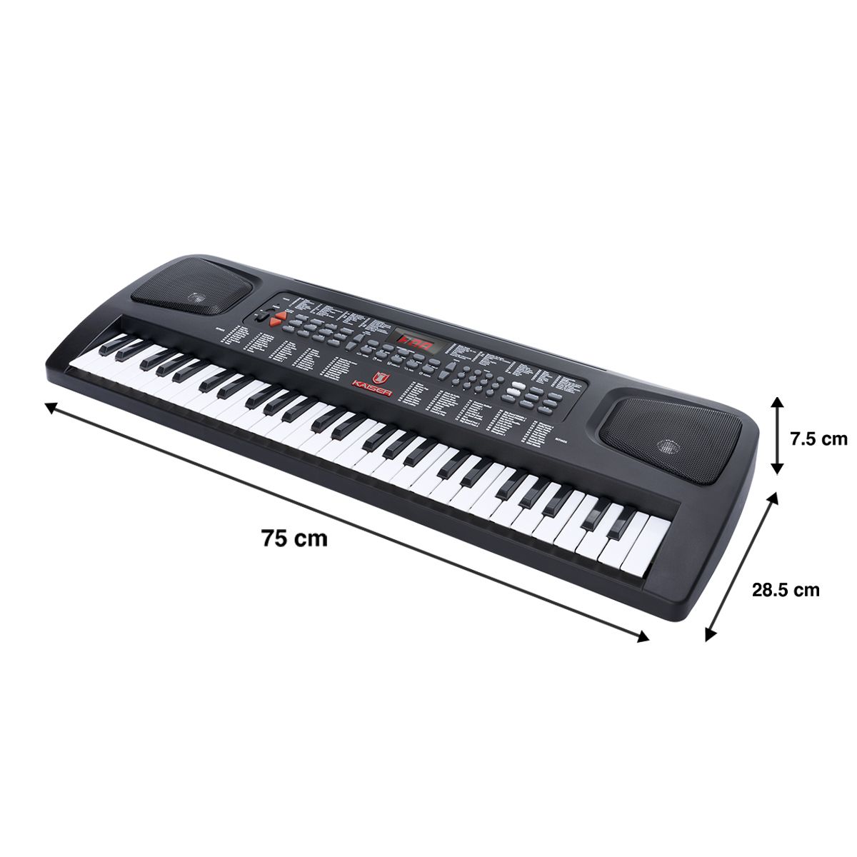 Teclado musical con 54 teclas, 100 tonos y 10 demos