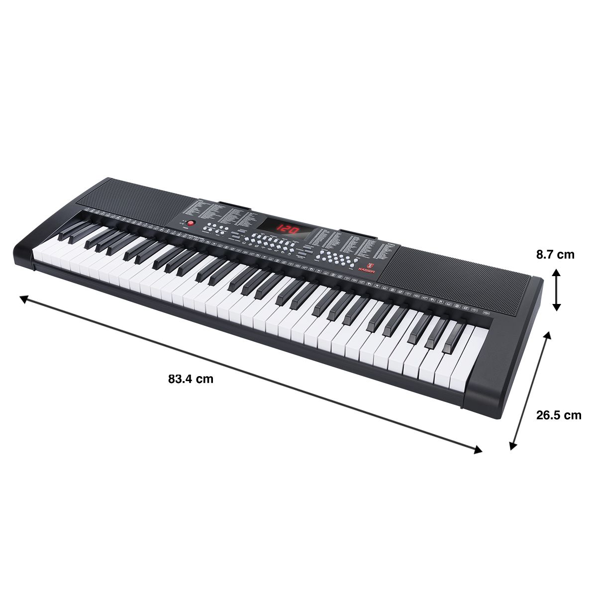 Teclado musical de 61 teclas y 255 tonos