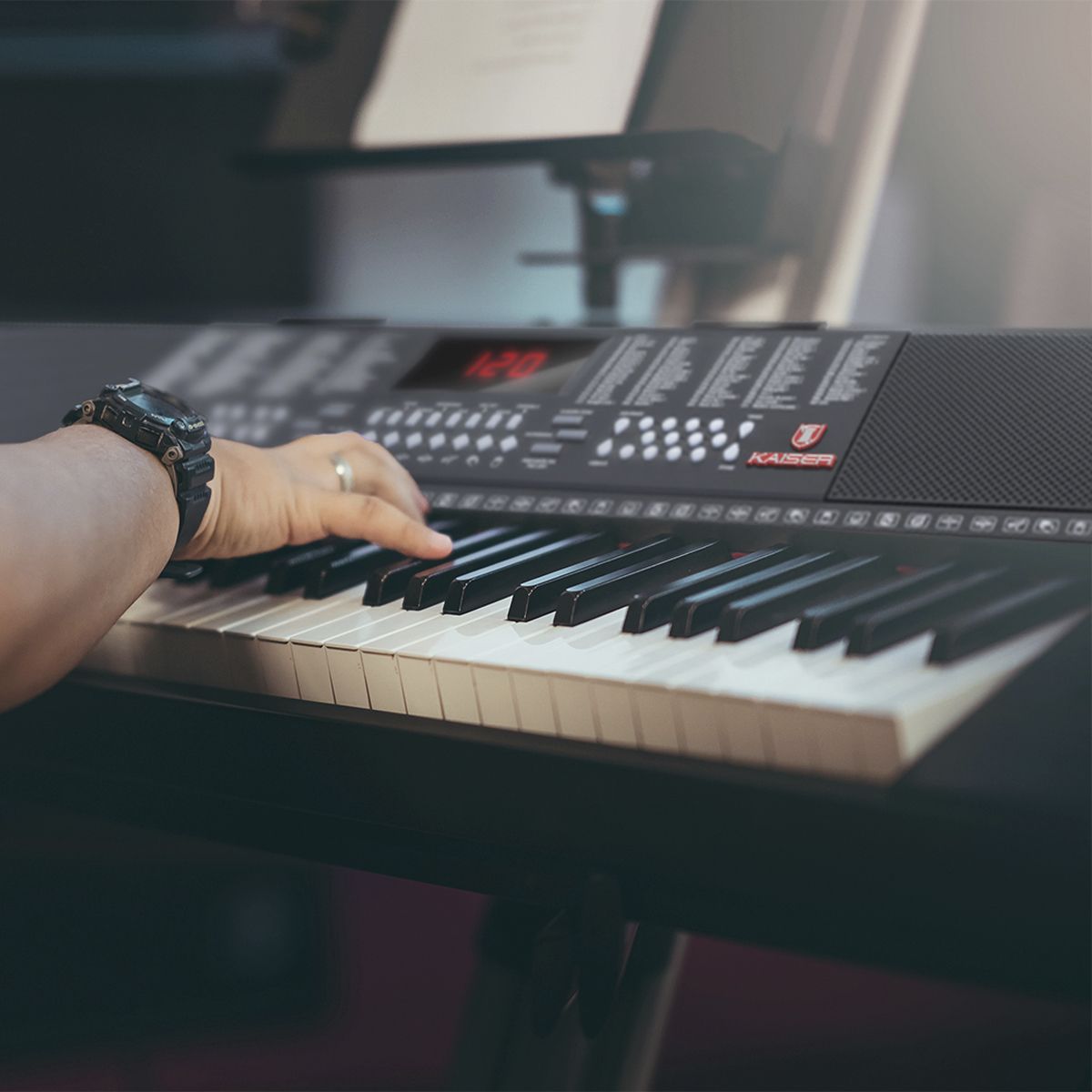 Teclado musical de 61 teclas y 255 tonos