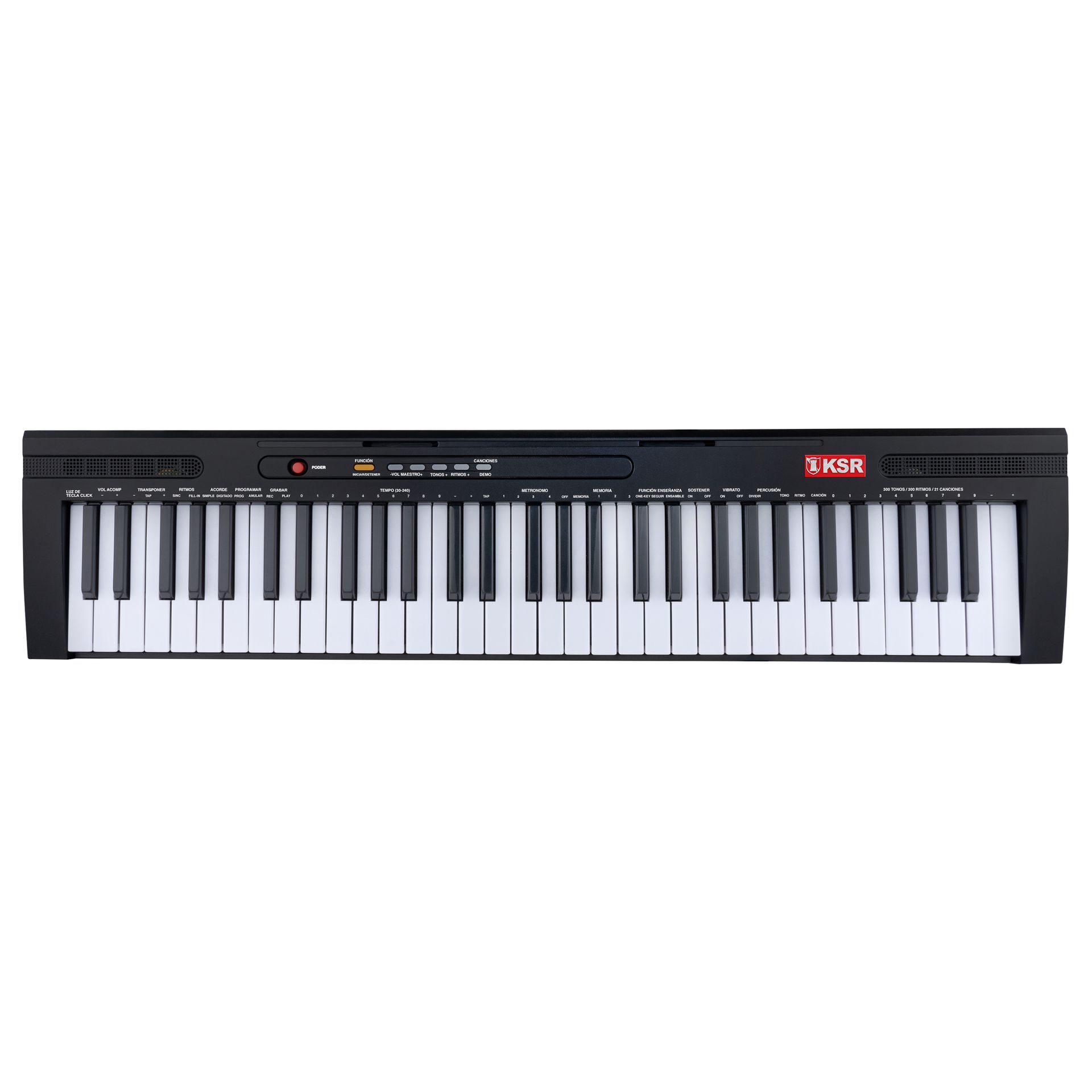 Teclado musical con metrónomo de 61 teclas luminosas
