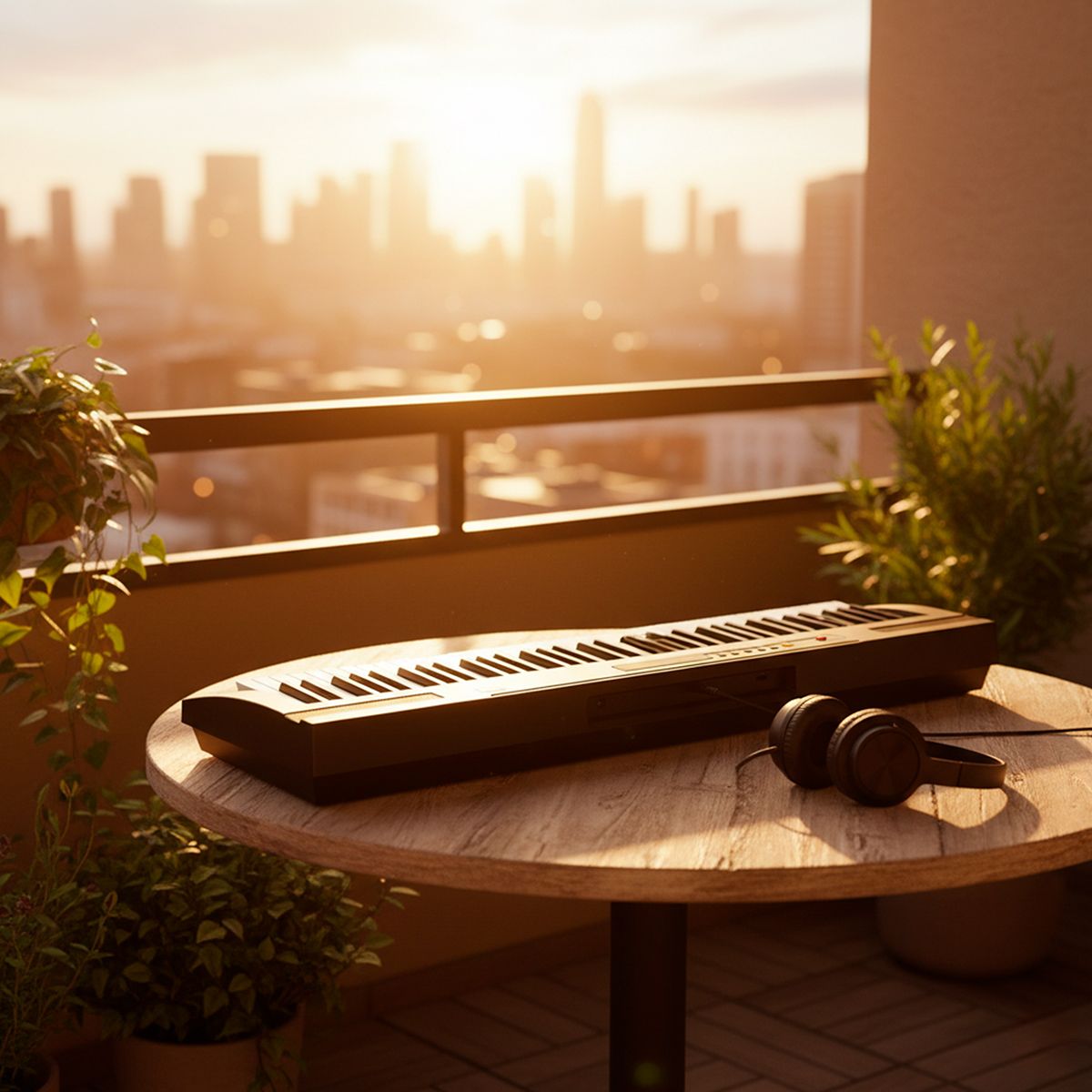 Teclado musical con metrónomo de 61 teclas luminosas