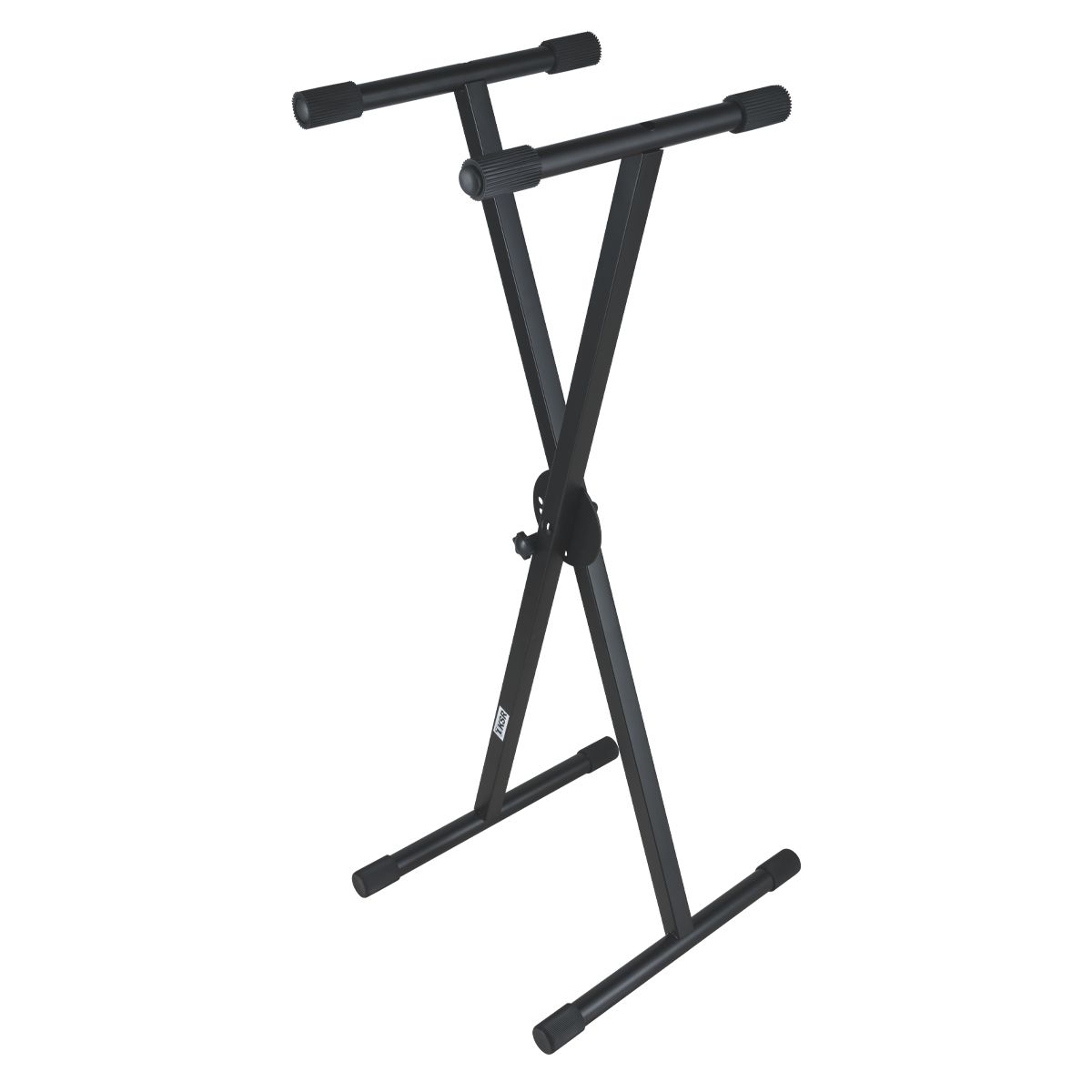 Stand ajustable metálico de acero para teclado negro