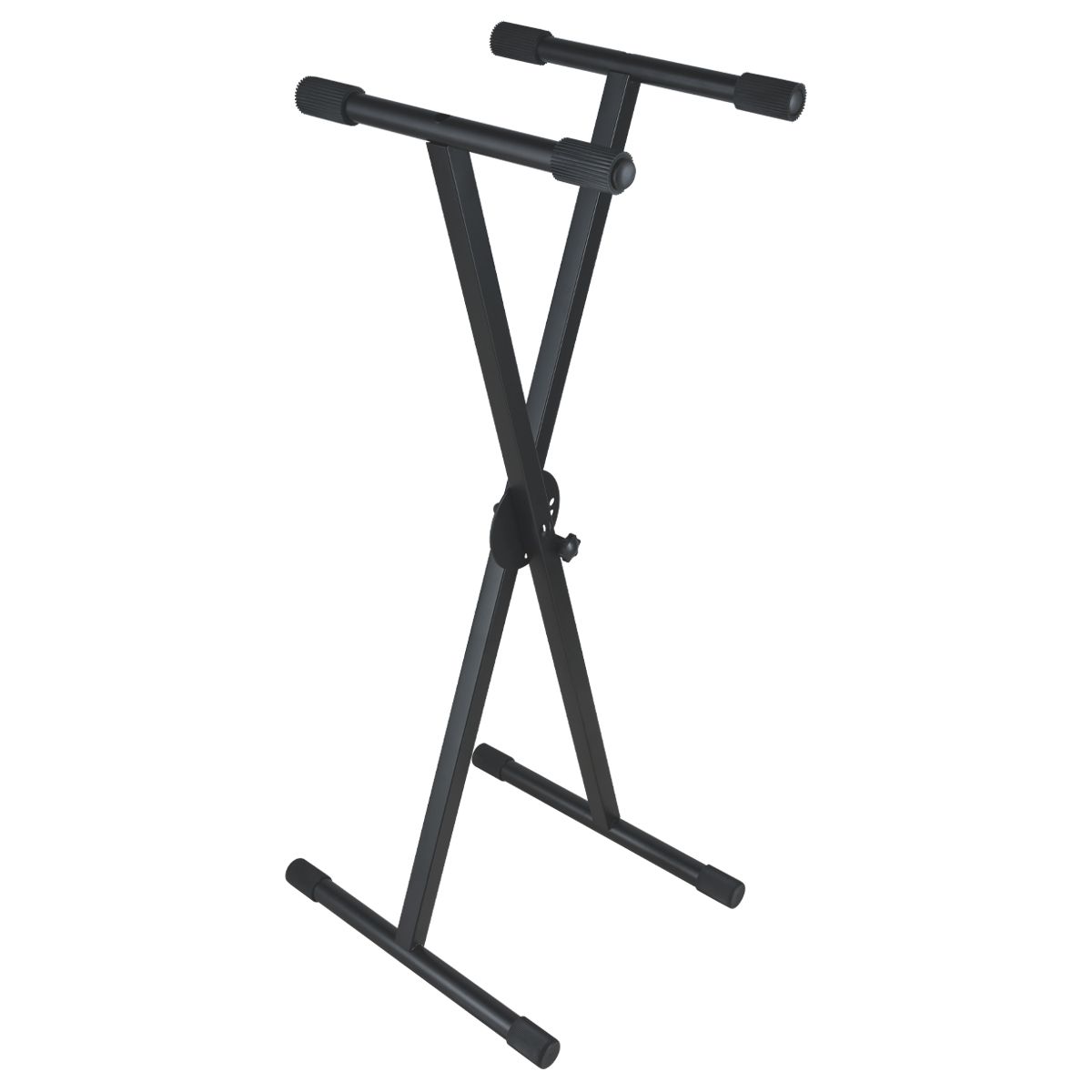 Stand ajustable metálico de acero para teclado negro