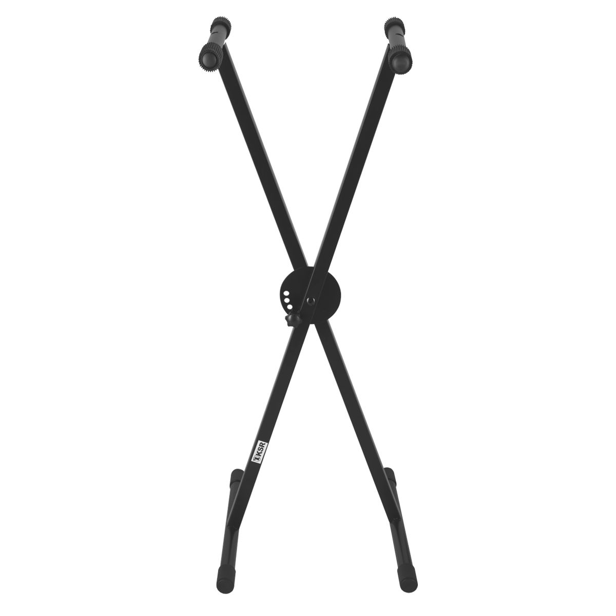 Stand ajustable metálico de acero para teclado negro