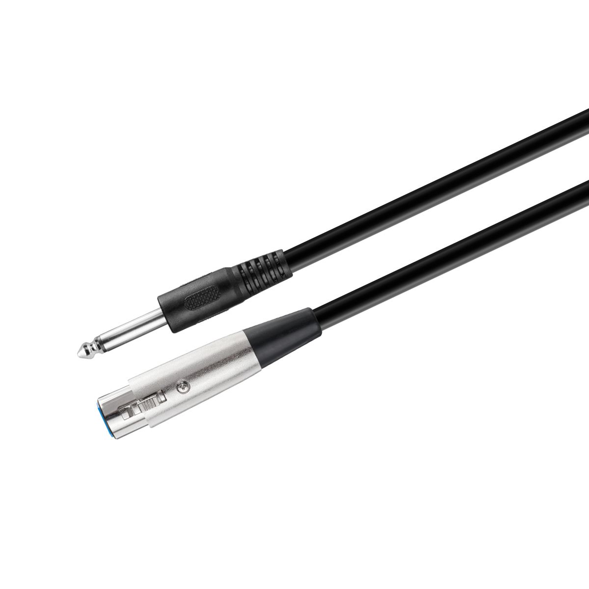 Cable extensión jack cannon - plug monoaural 6.3 mm, 6 m