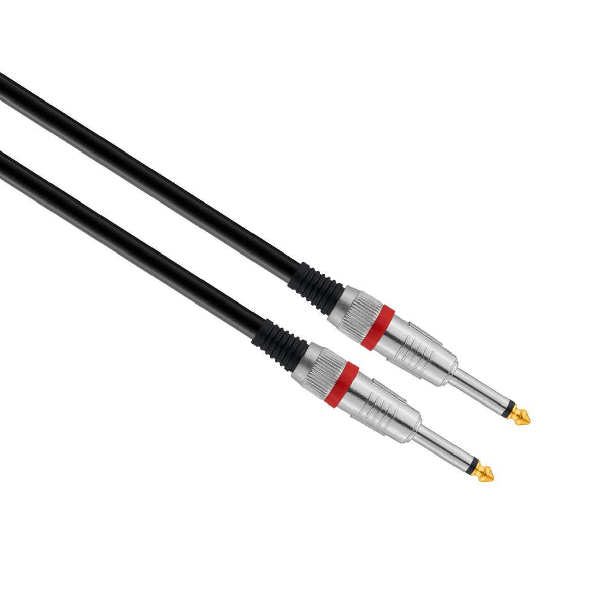 Cable extensión plug profesional monoaural 6.3 mm a 6.3 mm, 6m