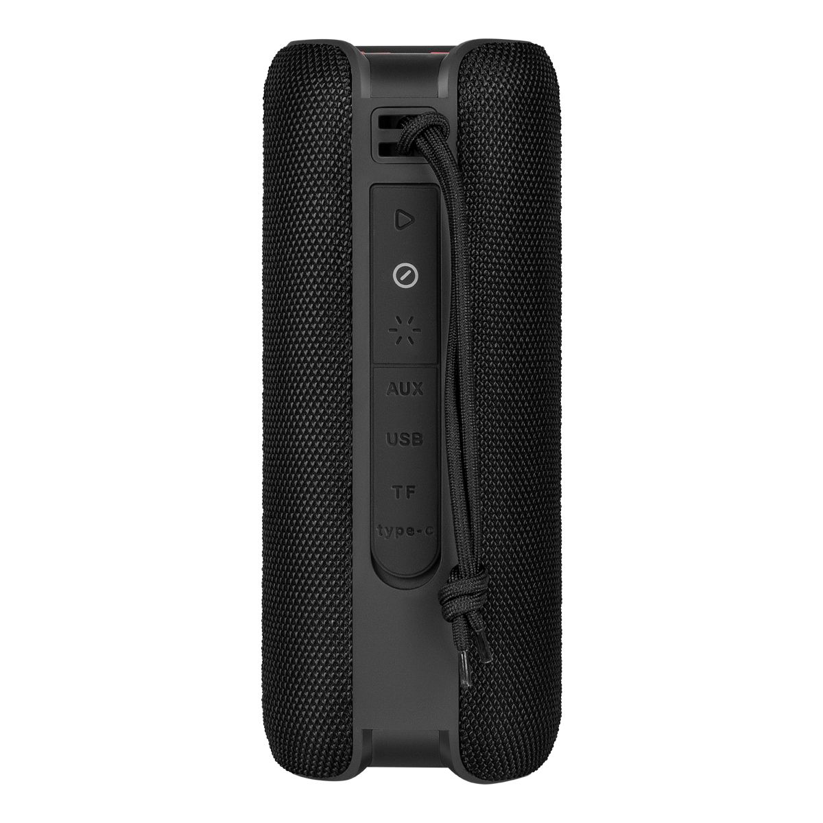 Bocina Bluetooth® cilindro 20 W RMS IPX5 impermeable, negro