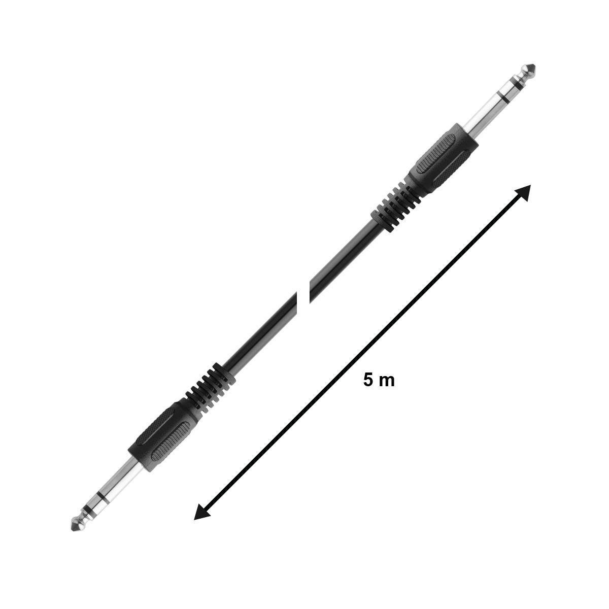 Extensión plug monoaural 6.3 mm de 5 M