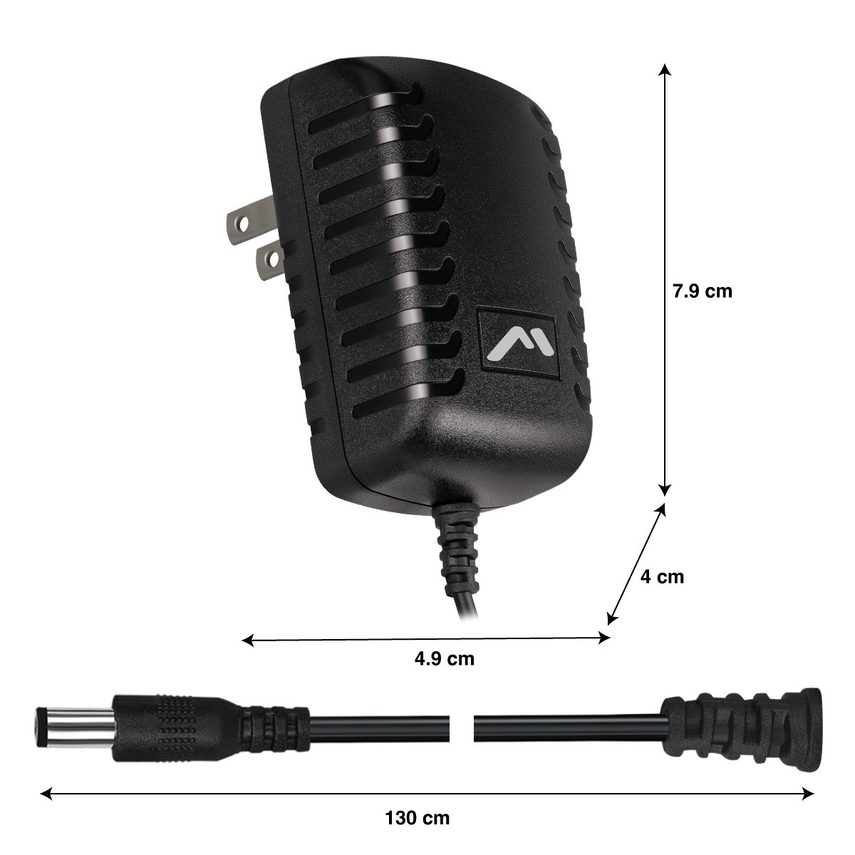 Cargador para bafle 20 W 60 Hz, negro