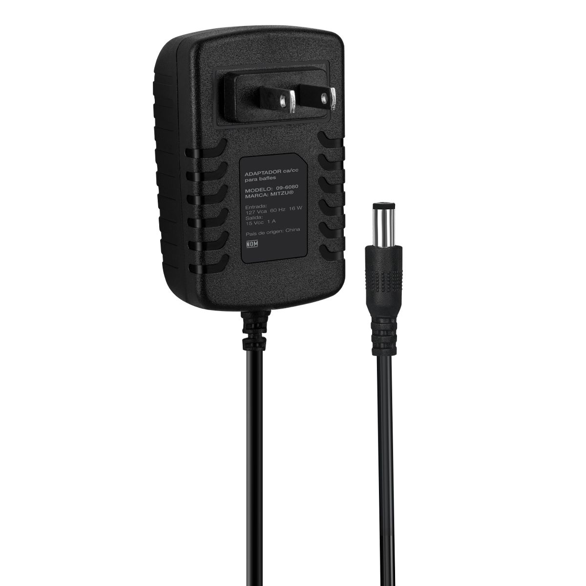 Cargador para bafle 20 W 60 Hz, negro