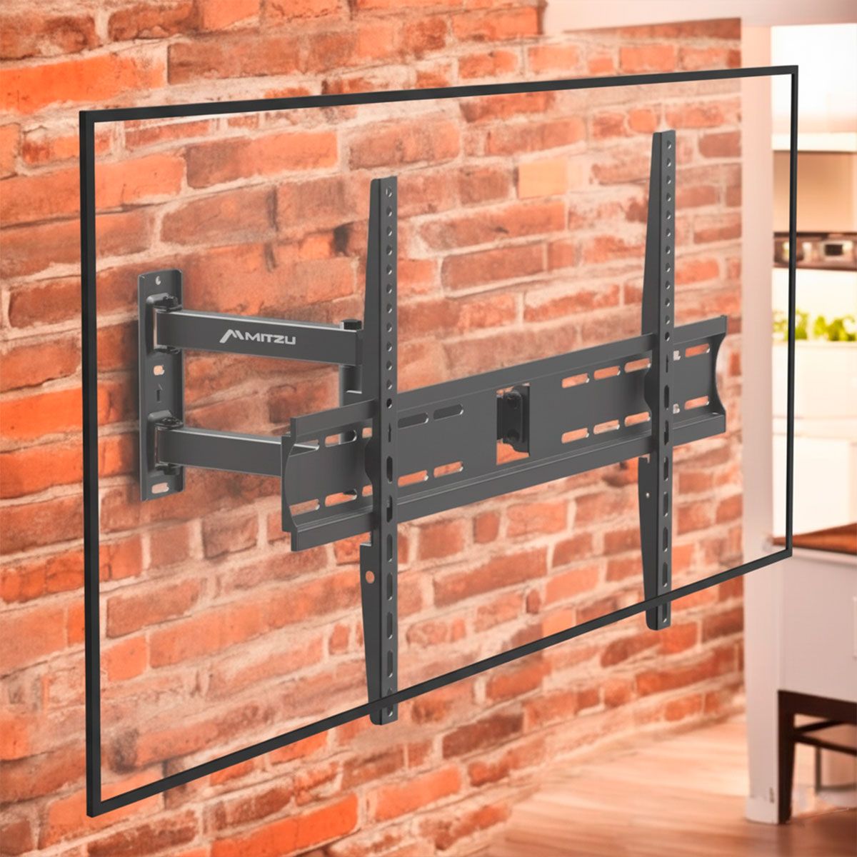 Soporte fijo con brazo móvil para pantallas de 32" a 70"