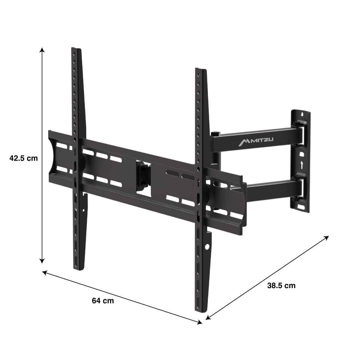 Soporte fijo con brazo móvil para pantallas de 32" a 70"