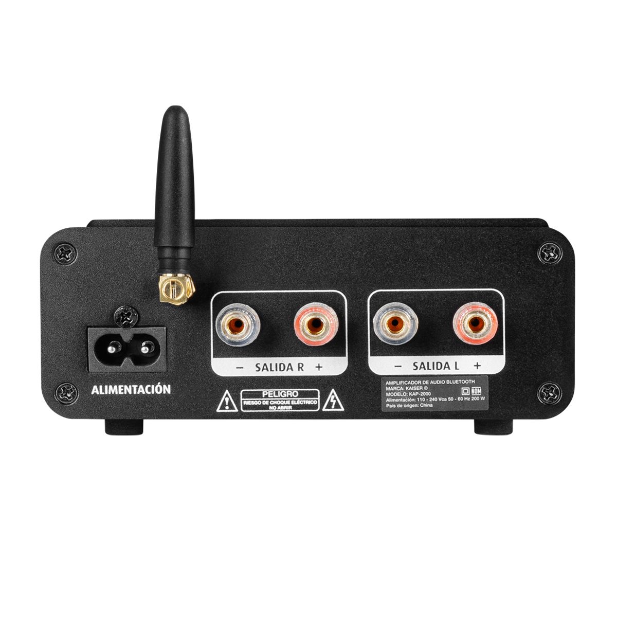 Amplificador de audio 200 W RMS con Bluetooth®
