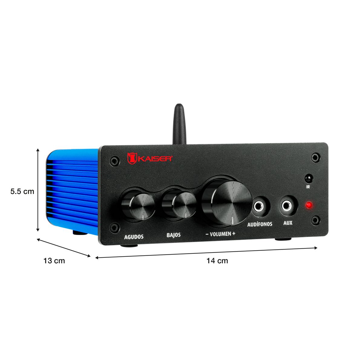 Amplificador de audio 200 W RMS con Bluetooth®