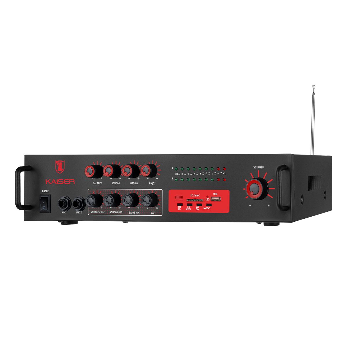 Amplificador profesional 800 W PMPO con Bluetooth®