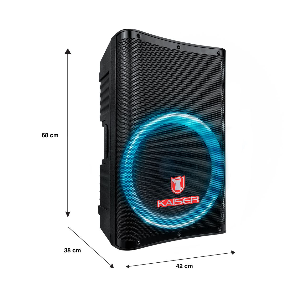 Bafle profesional 15" de 20,000 PMPO recargable