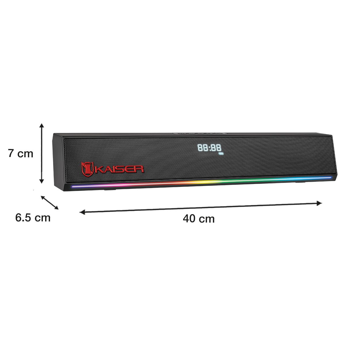 Bocina Recargable 2x2" de 16 W RMS Bluetooth®