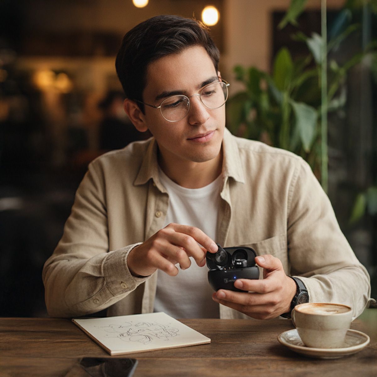 Audífonos compactos TWS Bluetooth®, negros