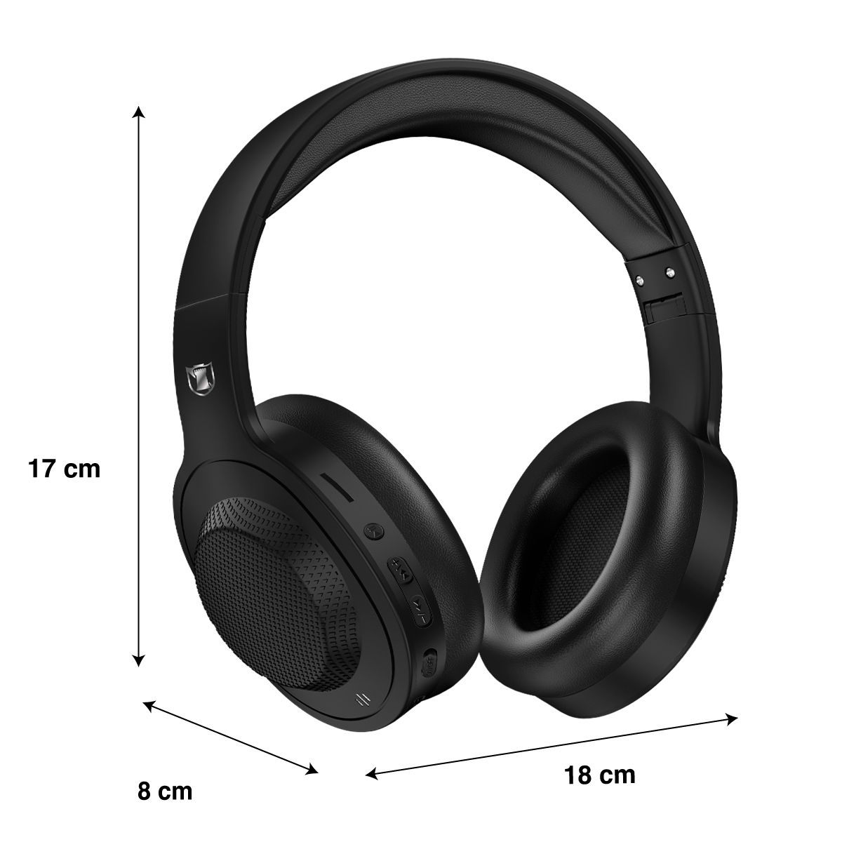Audífonos de diadema Bluetooth® manos libres, negro