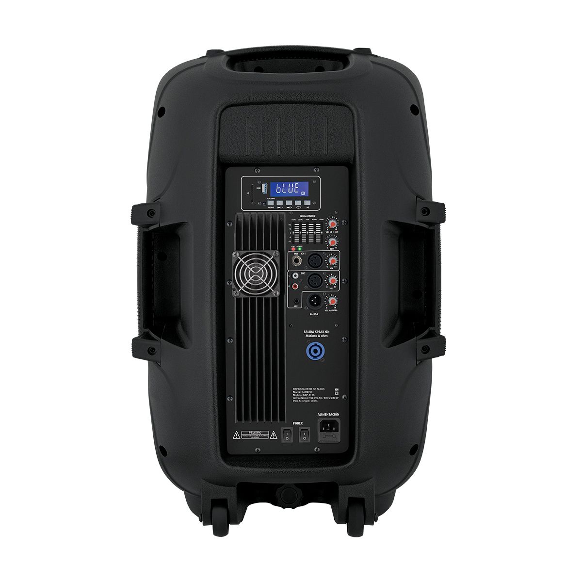 Bafle Profesional de 15" con ecualizador gráfico de 200 W RMS