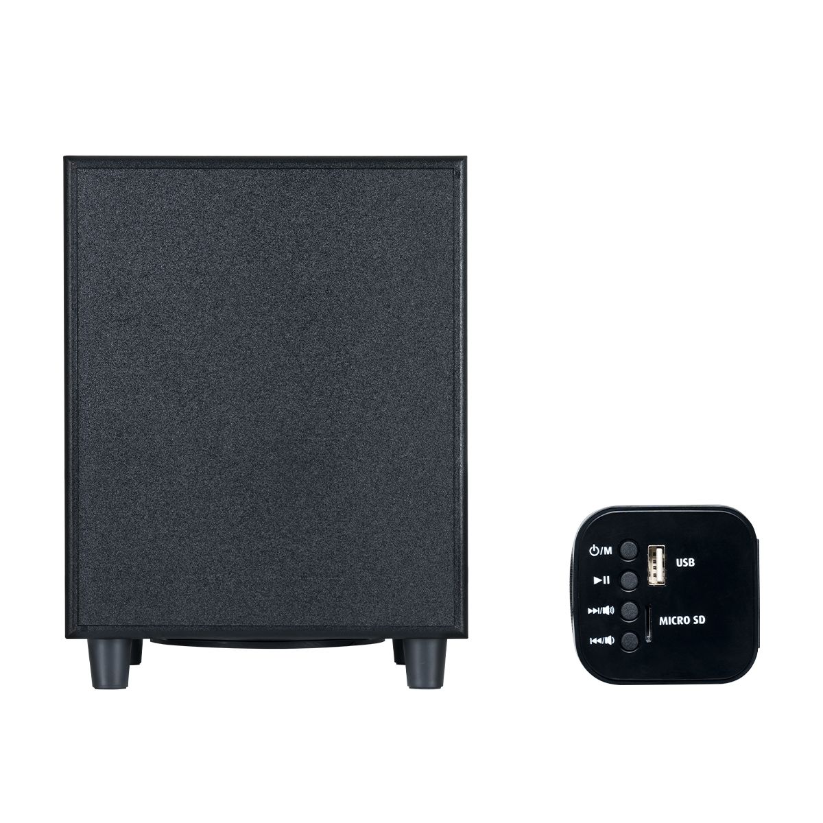 Barra de sonido Bluetooth® 100 W RMS con subwoofer inalámbrico HDMI