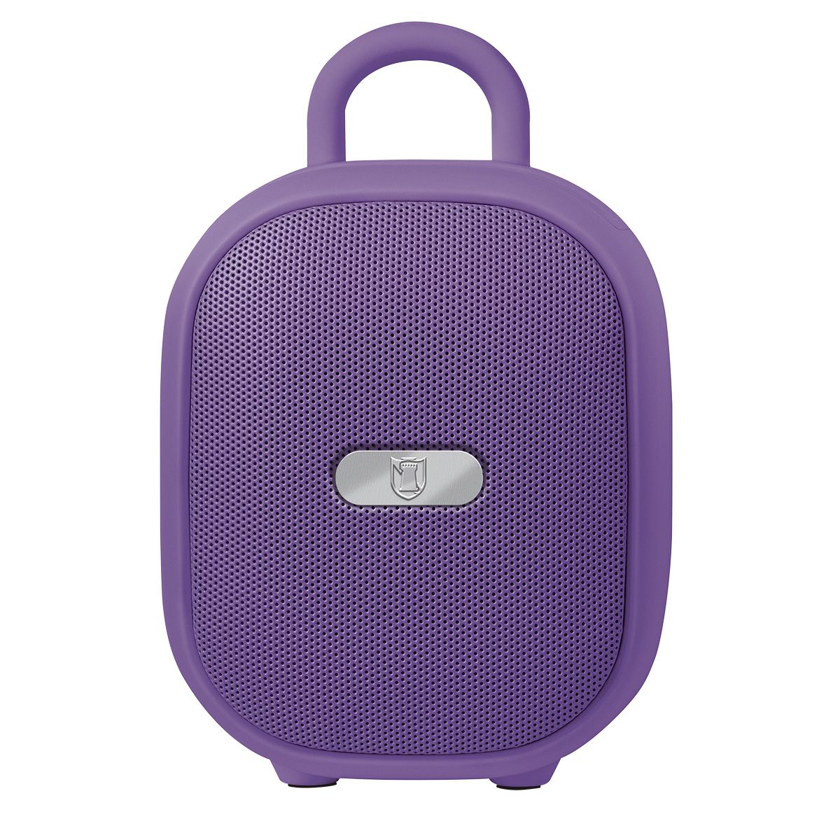 Bocina portátil recargable 15W RMS con reproductor FM morado
