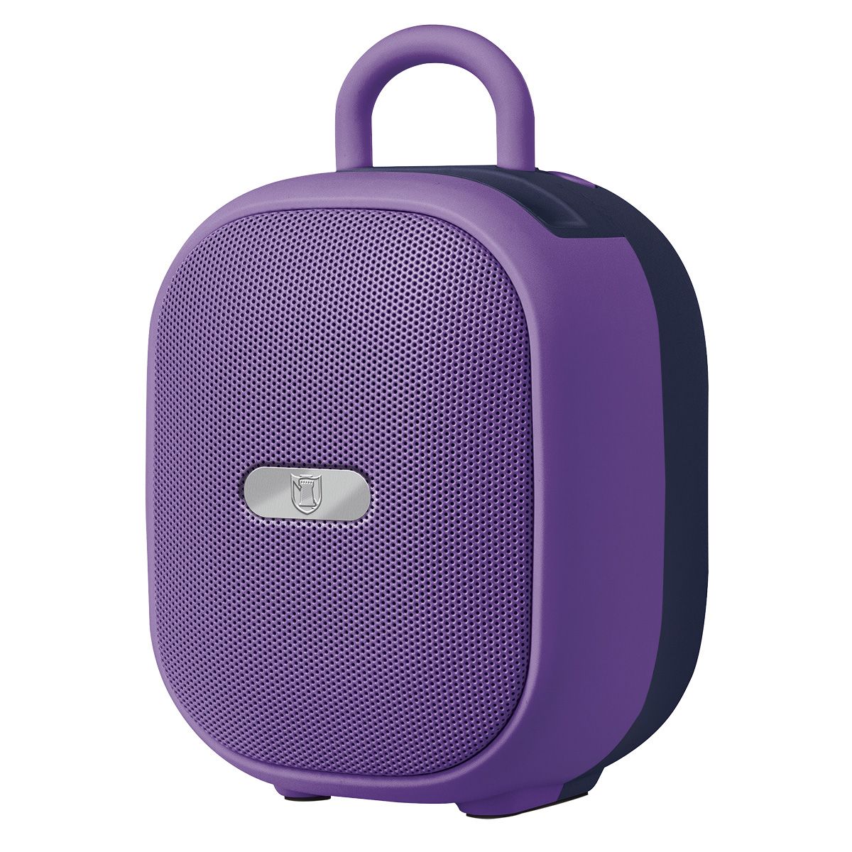 Bocina portátil recargable 15W RMS con reproductor FM morado
