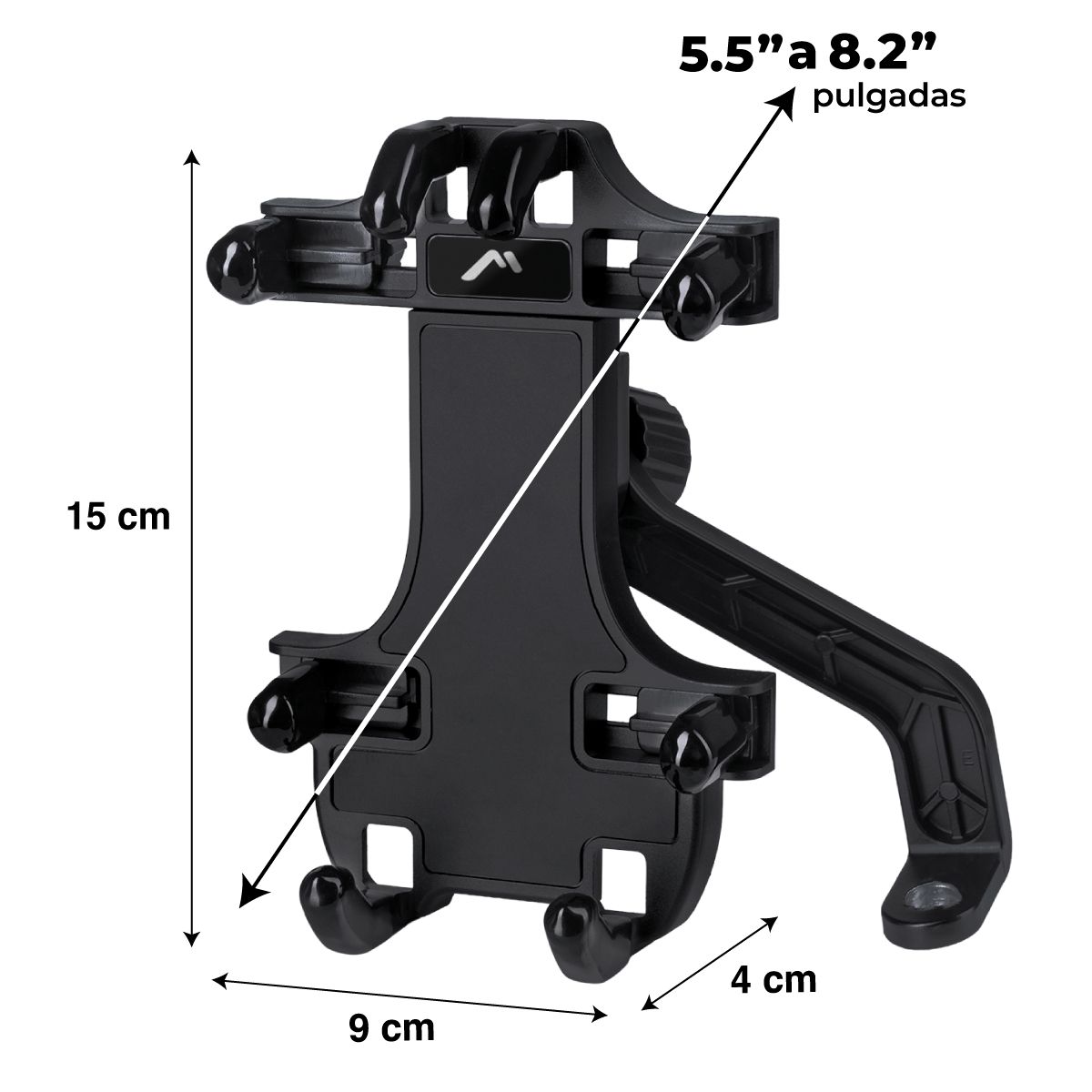 Soporte universal para celular para motocicleta, gira 360°