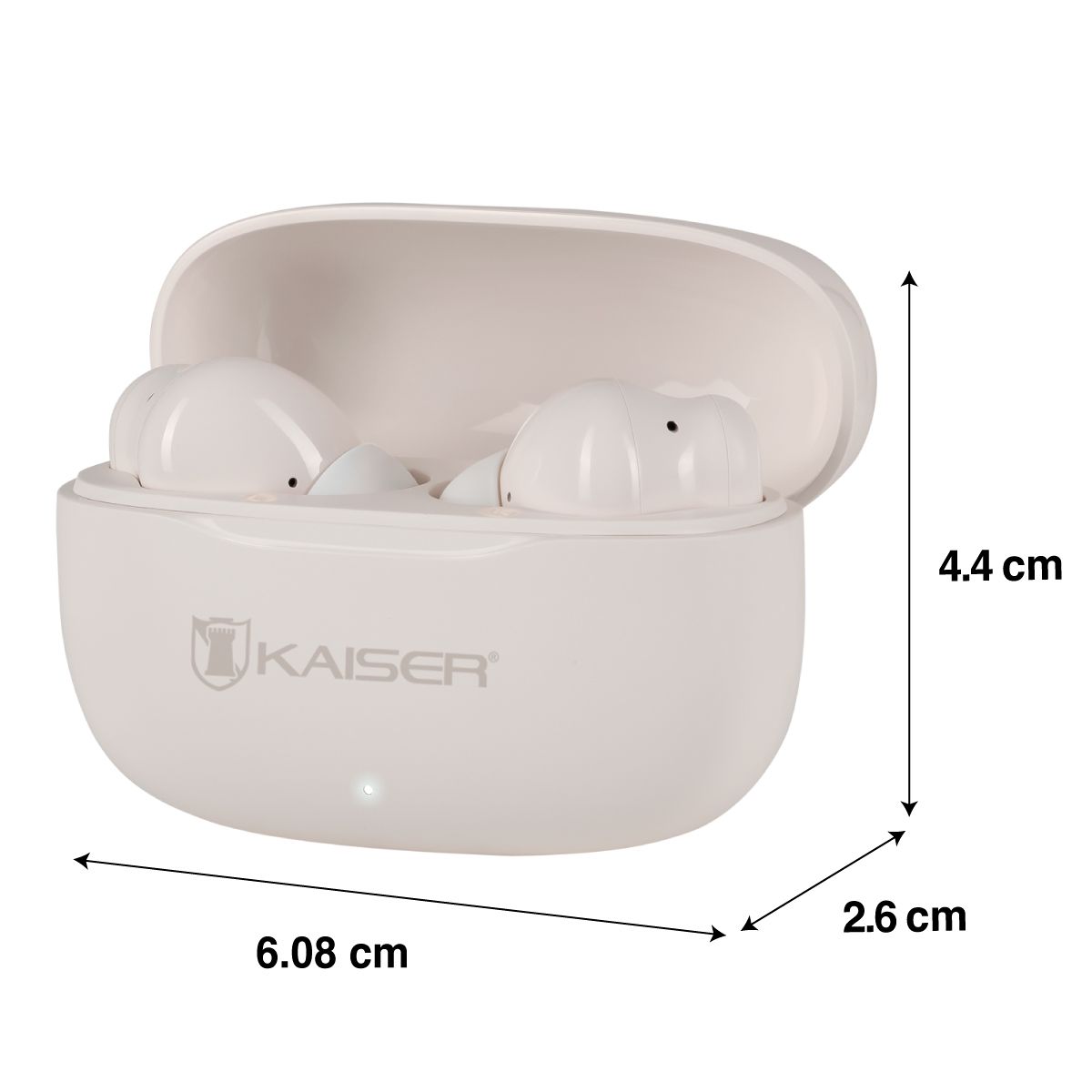 Audífonos true wireless Bluetooth® ANC IPX4 con cuatro micrófonos hasta 28 hrs- beige