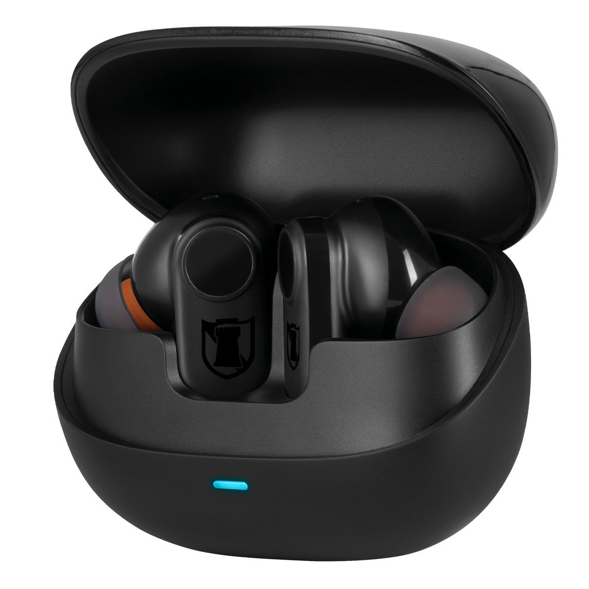 Audífonos true wireless Bluetooth® ANC IPX4 con cuatro micrófonos hasta 20 hrs - negro