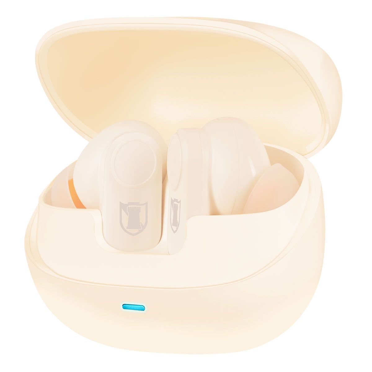 Audífonos true wireless Bluetooth® ANC IPX4 con cuatro micrófonos hasta 20 hrs - beige